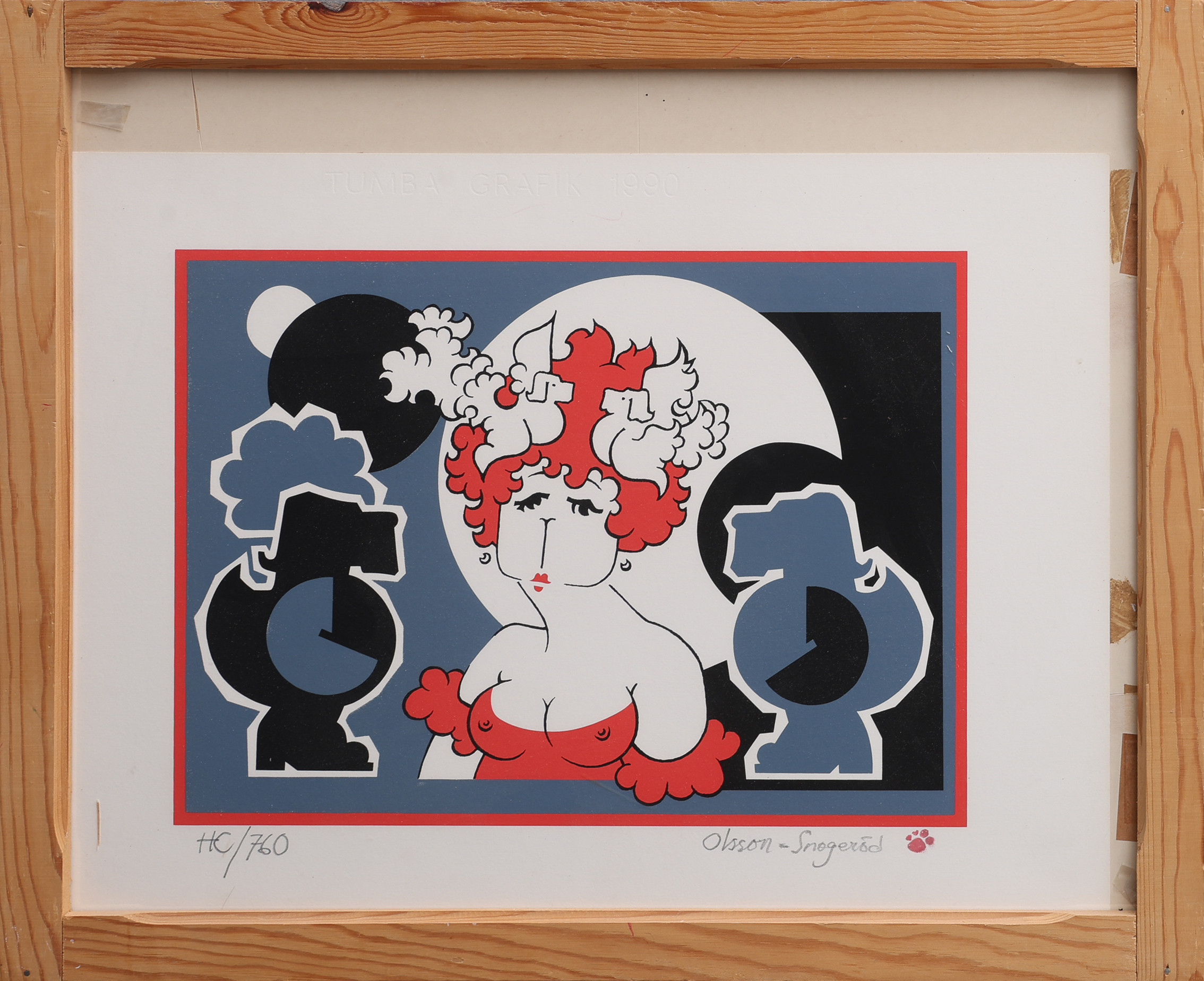 KARL-ERIK OLSSON "SNOGERÖD" 1927-1995. SERIGRAFI, "SIRIUS", SIGNERAD OCH NUMRERAD HC/760.