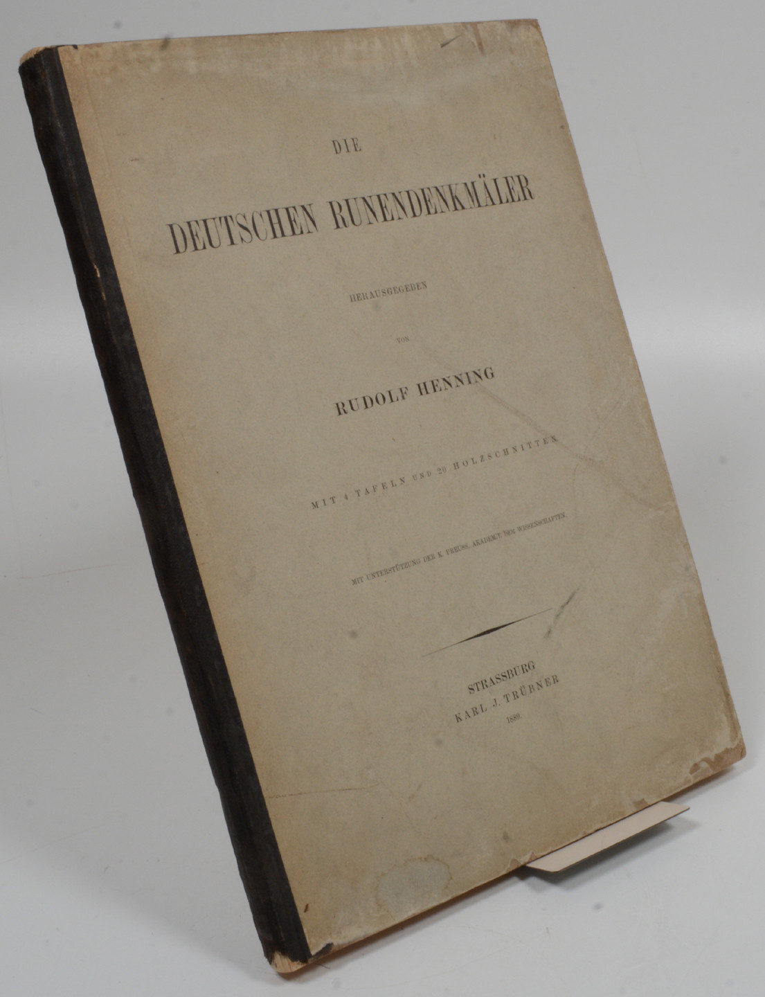 Die deutschen Runendenkmäler.