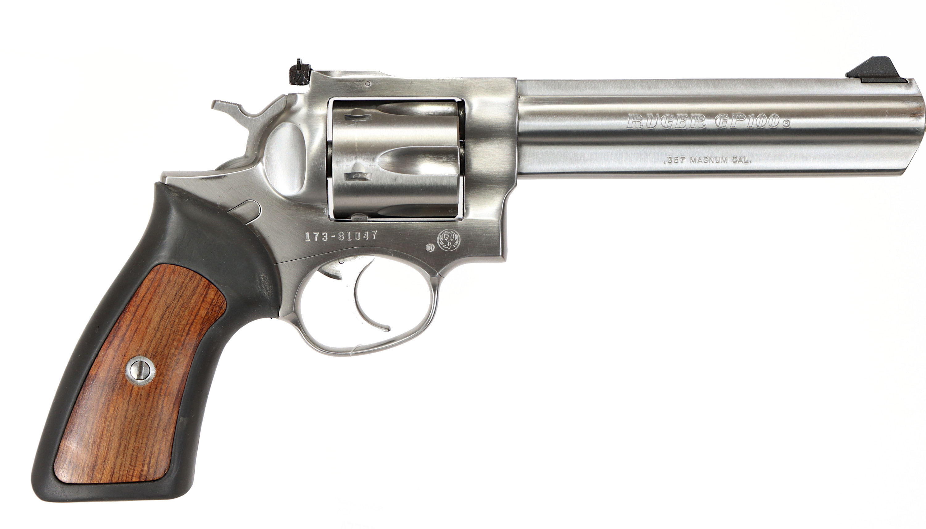 REVOLVER, fabrikat Ruger, modell GP100, kaliber .357 Magnum, tillv.nr 173-81047, se-nr SE0151264.