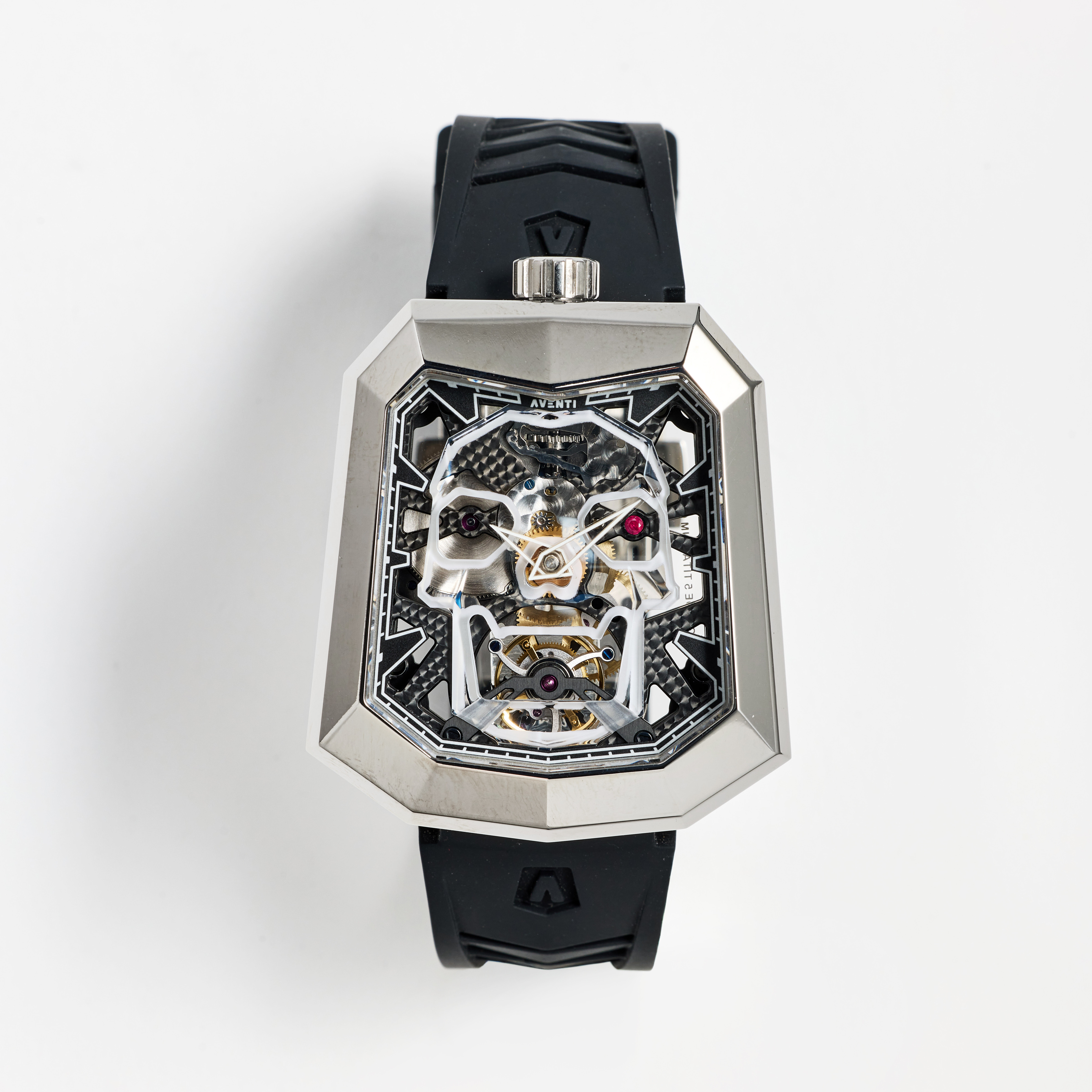 AVENTI, Ghost, Tourbillon, armbandsur, 44 x 49 mm, titan, certifikat, mars 2023.