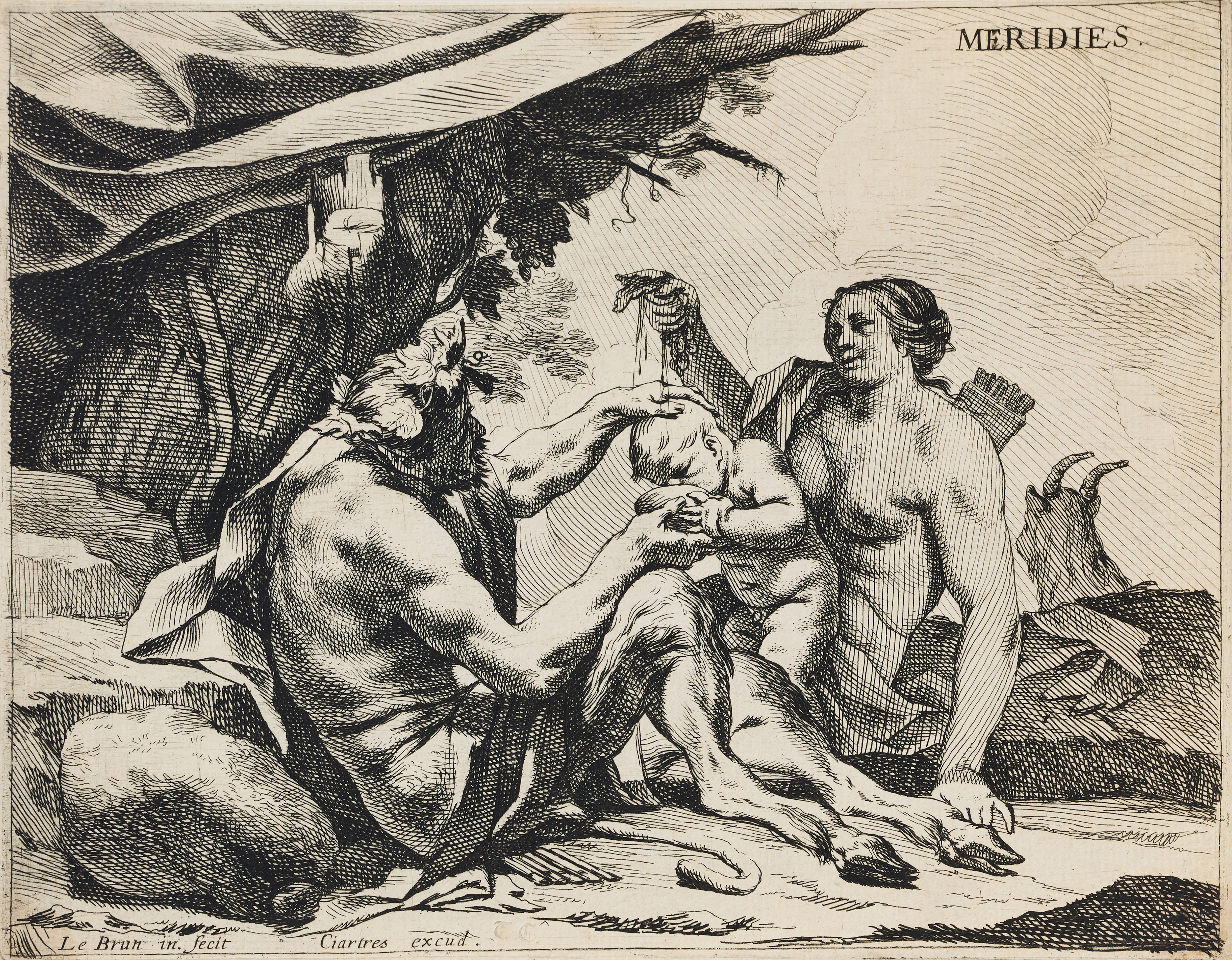 CHARLES LE BRUN (FRANCE 1619-1690). "Meridies (Noon)".