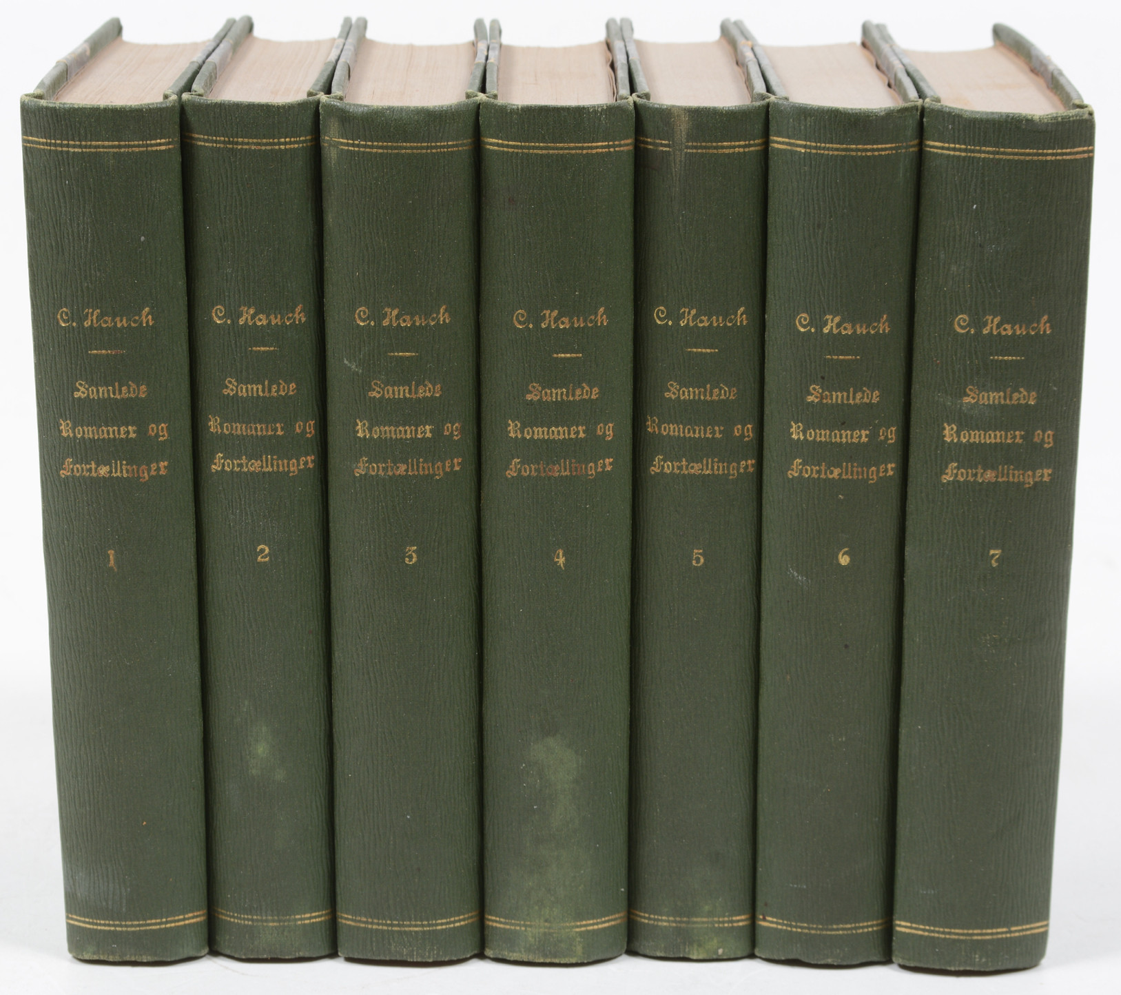 HAUCH, CARSTEN. Samlede Romaner og Fortællinger. 1-7.