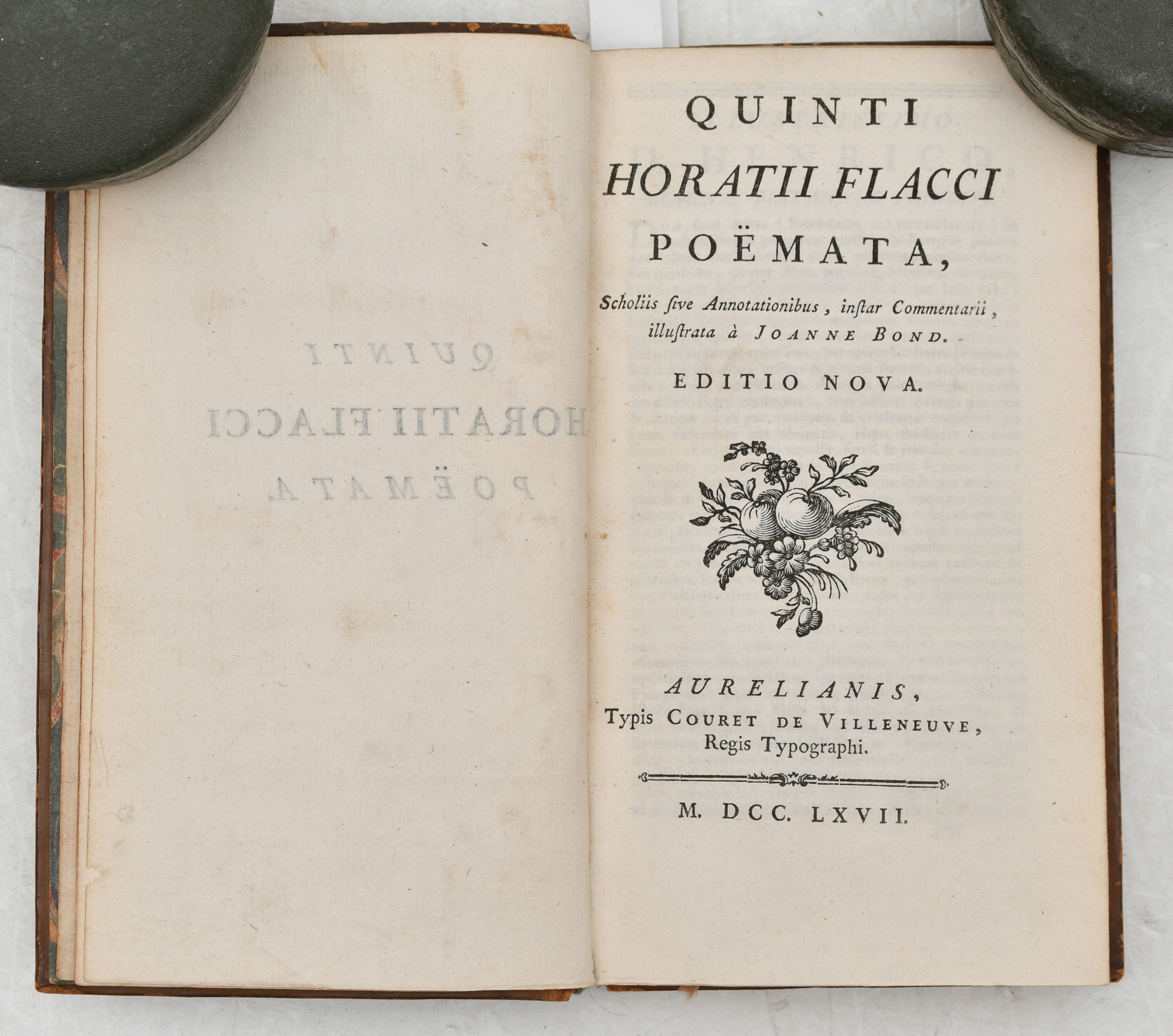 Quinti Horatii Flacci poëmata, scholiis sive annotationibus, instar commentarii, illustrata a Joanne Bond. Editio nova.