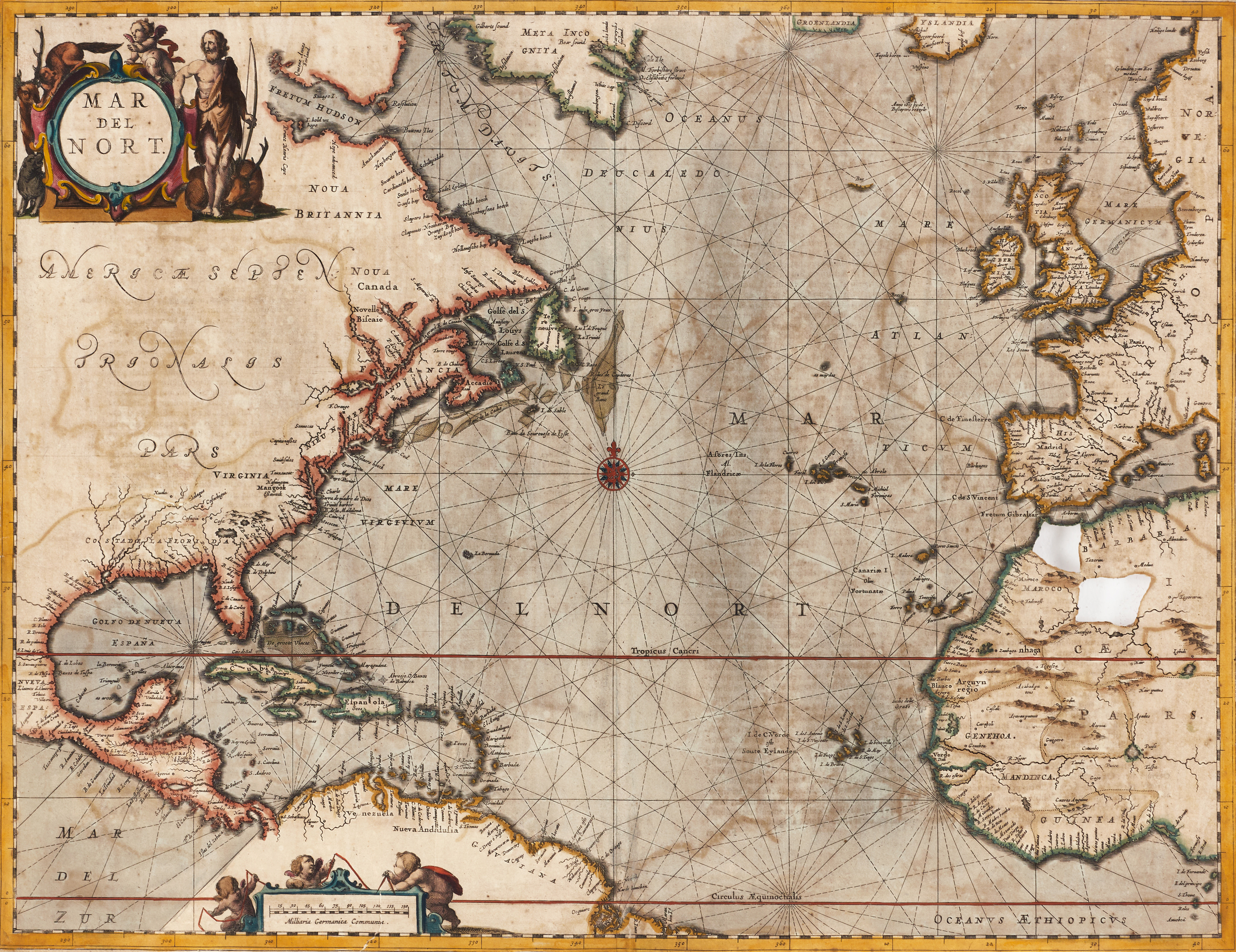 JANSSONIUS, Mar del Nort, 1659.