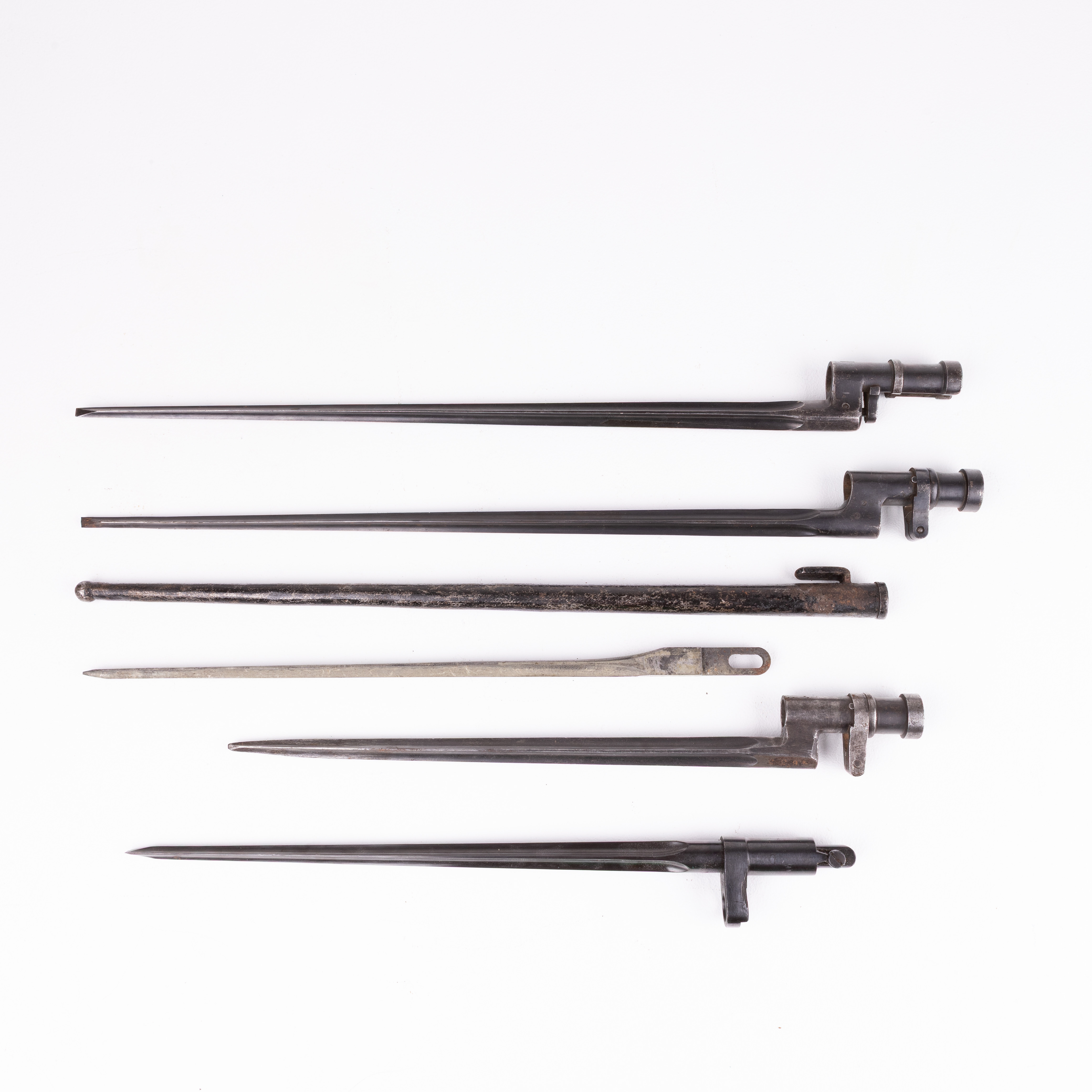 BAJONETTER, 5 st, m/1891, m/1944, Ryssland/Sovjet.