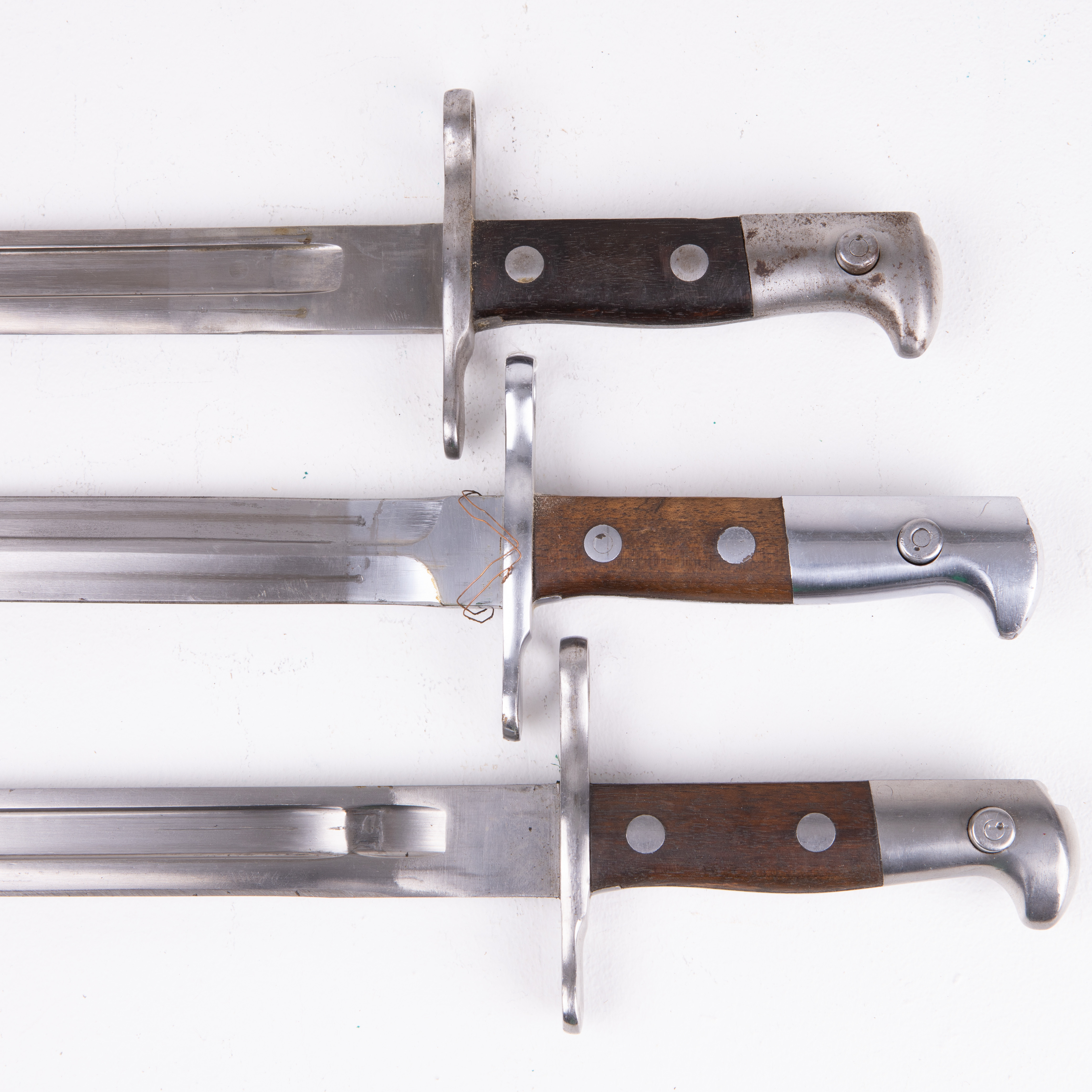 BAJONETTER, 3 st, m/1889, m/1899, m/1918, Schweiz, 1900-tal.