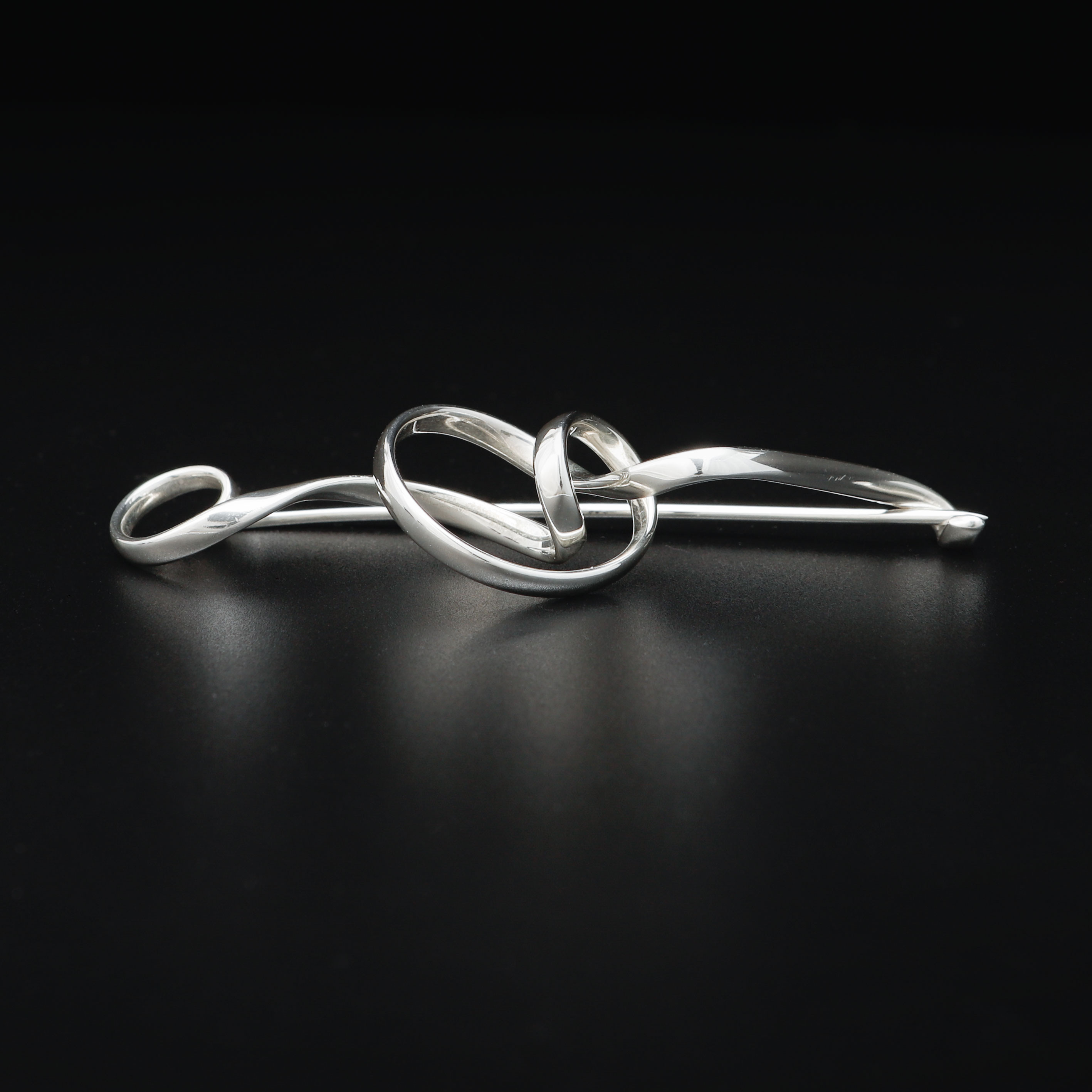 VIVIANNA TORUN BÜLOW-HÜBE. Brosch, no 384, silver, Georg Jensen.