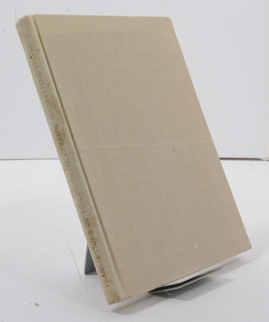 transactions of the oriental ceramic society 1957-59. Vol 31.