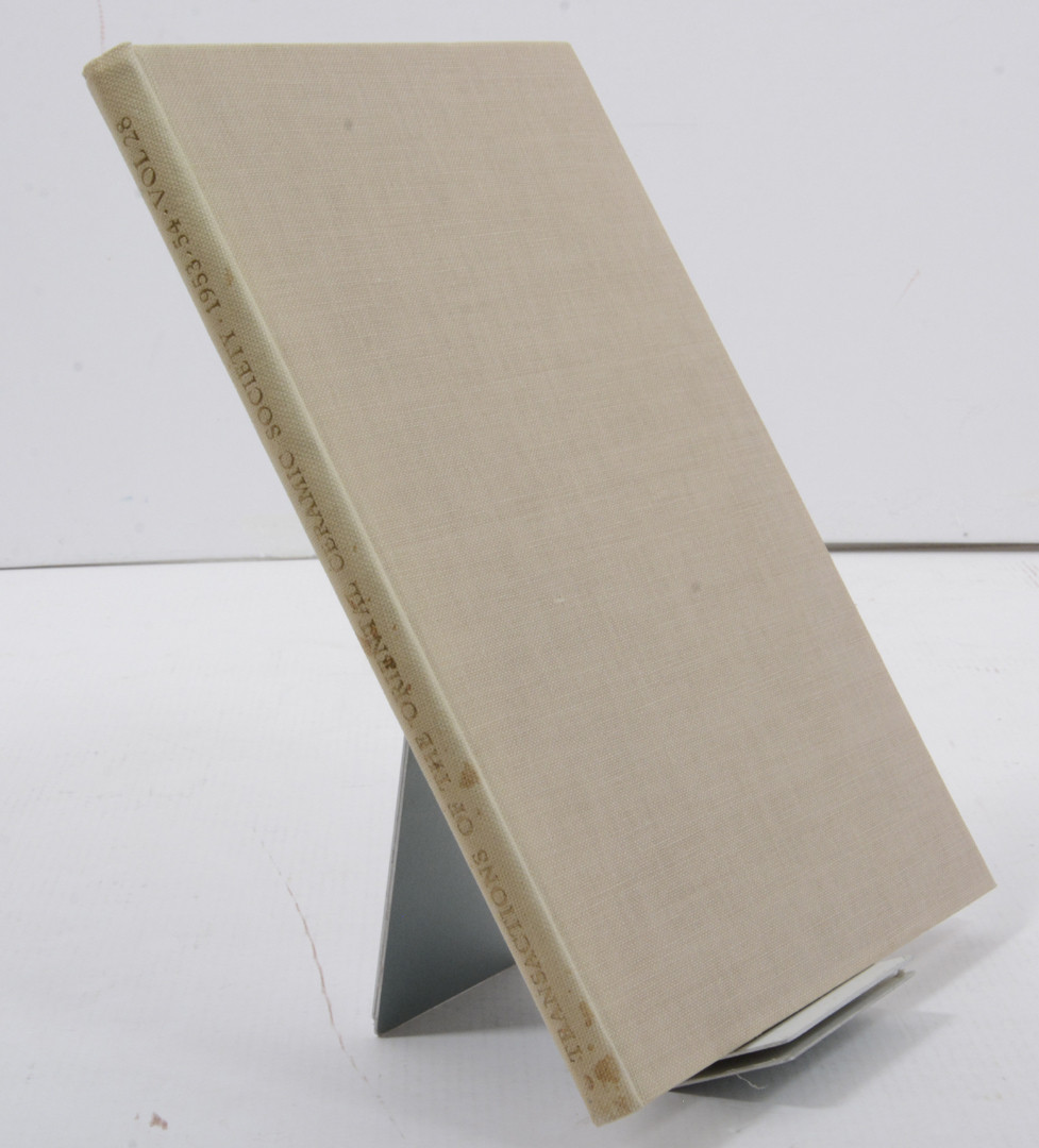 Transactions of the oriental ceramic society 1953-1954, vol 28.