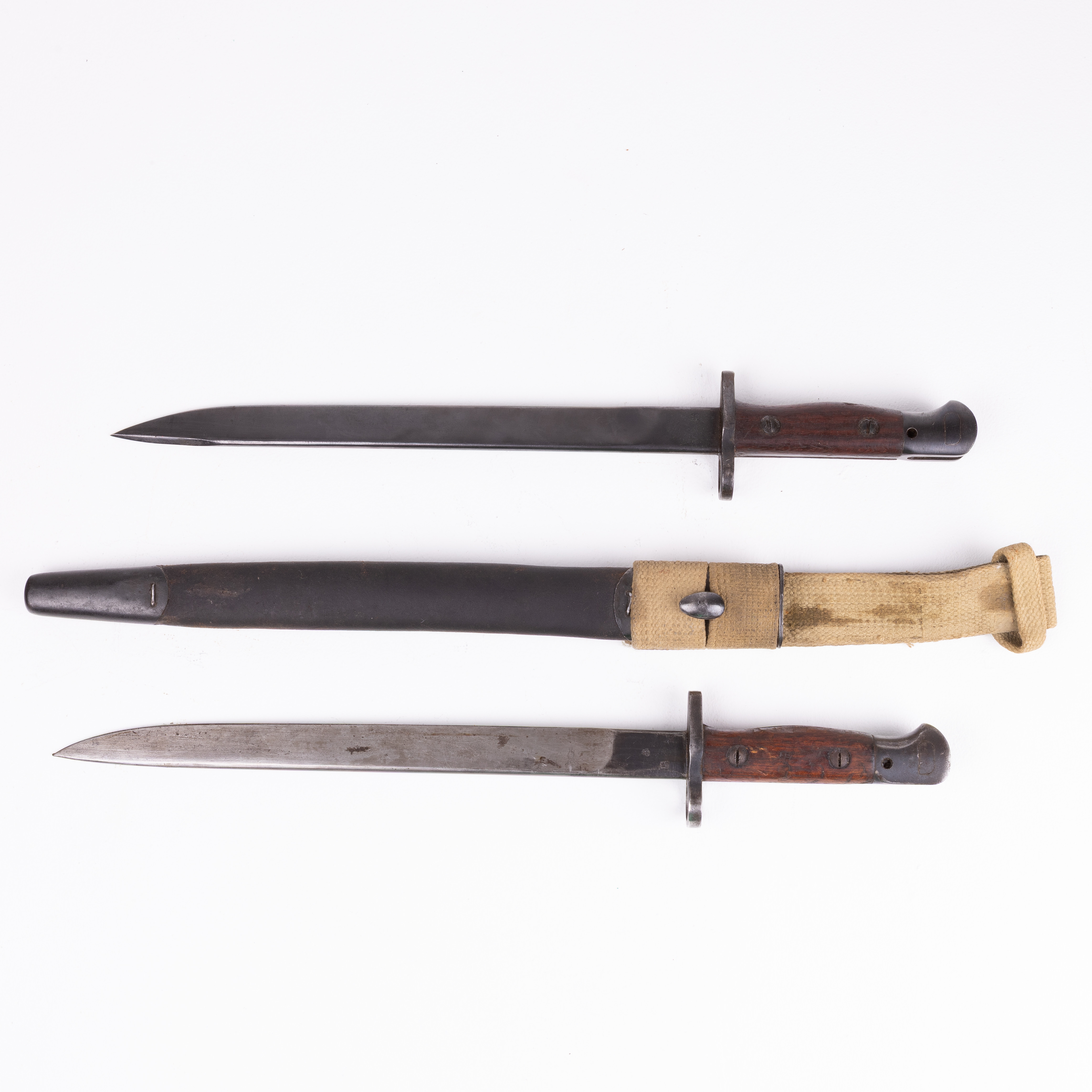 BAJONETTER, 2 st, Mark II, Indien, 1900-tal.