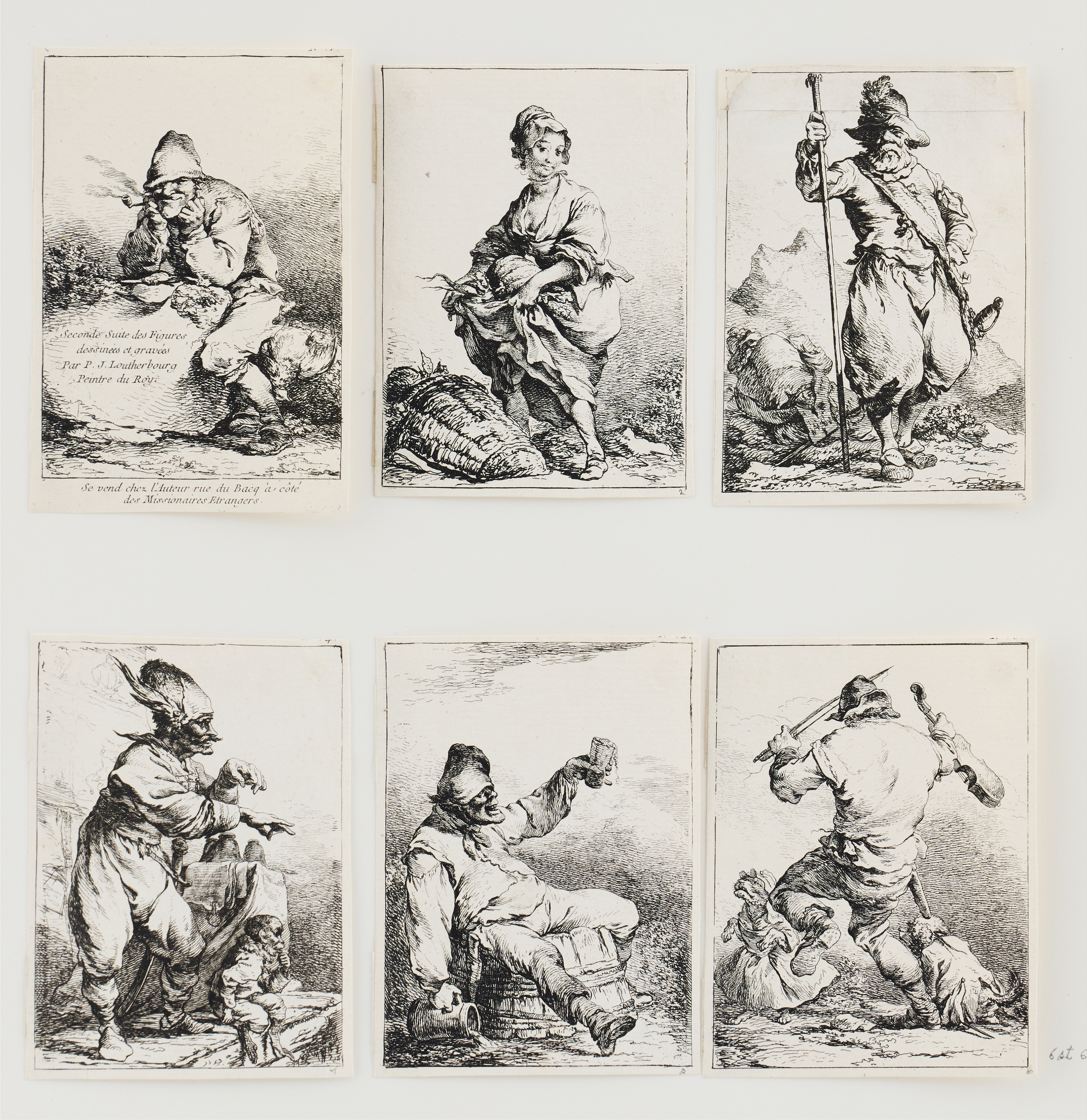 PHILIPPE-JACQUES DE LOUTHERBOURG (FRANCE 1740-1812). "Seconde Suite des Figures".