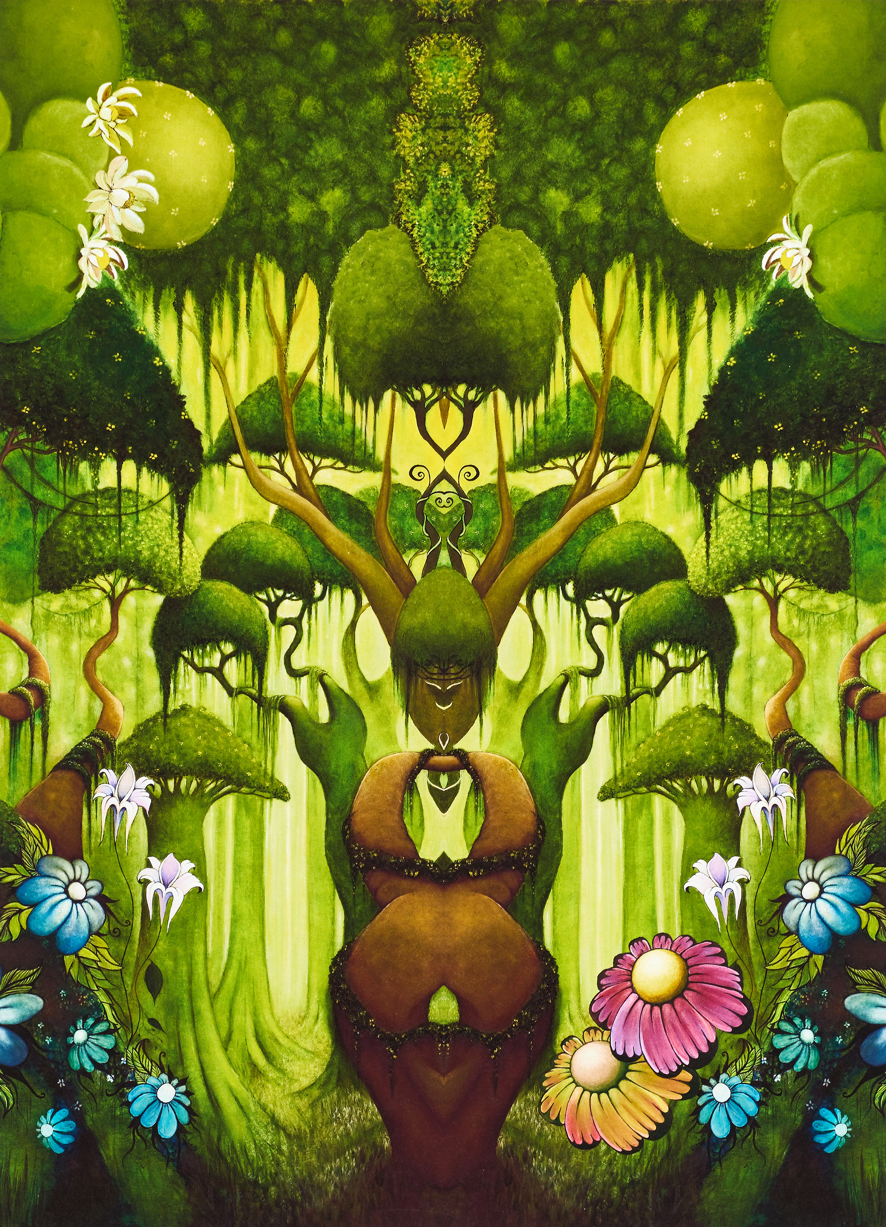 HENRIETTA KOZICA (född 1984). Fantasilandskap, ”Utan titel 3”, signerad och numrerad 59/150, giclée.