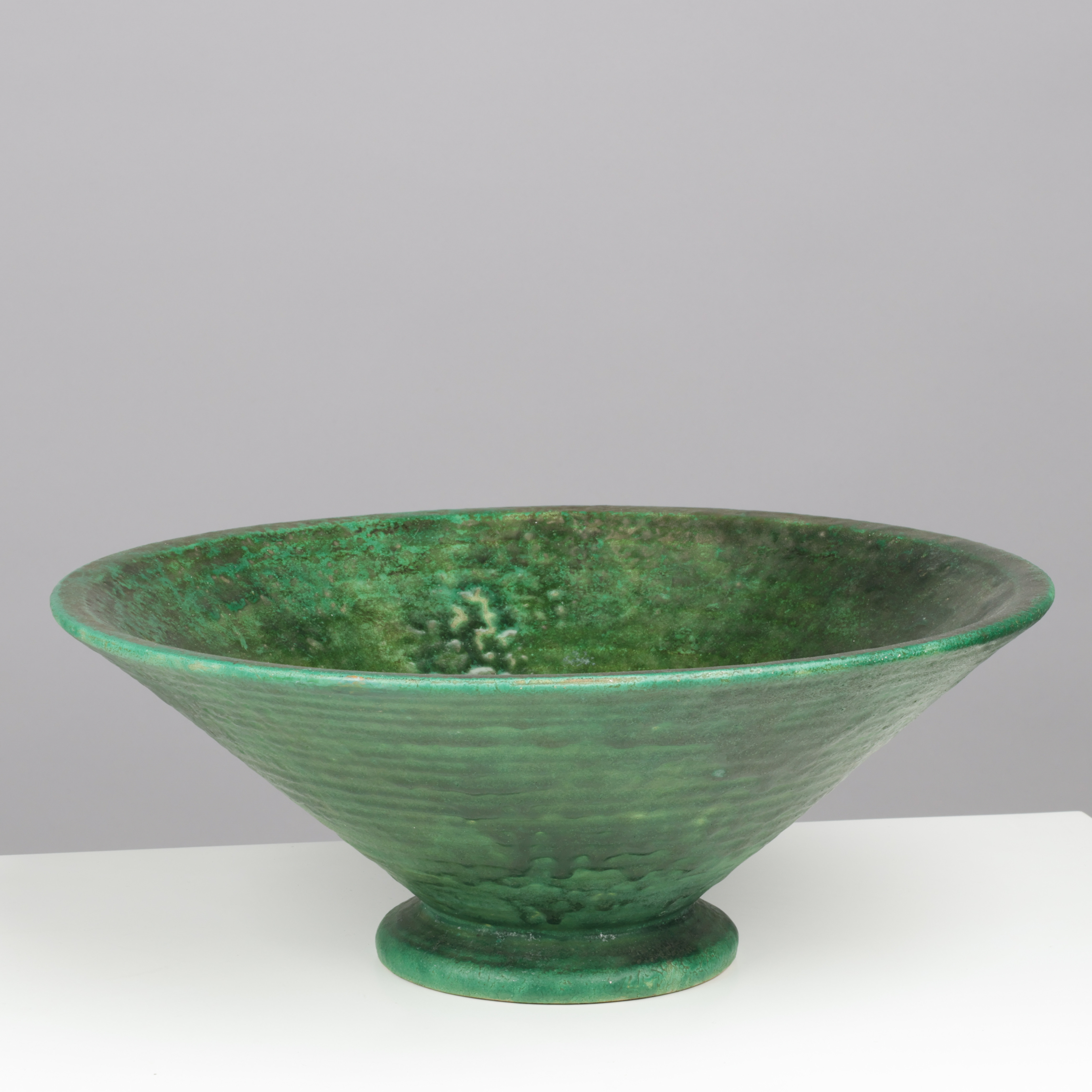 Images for 4797184. Circular bowl of green glazed ceramic, Schollert ...