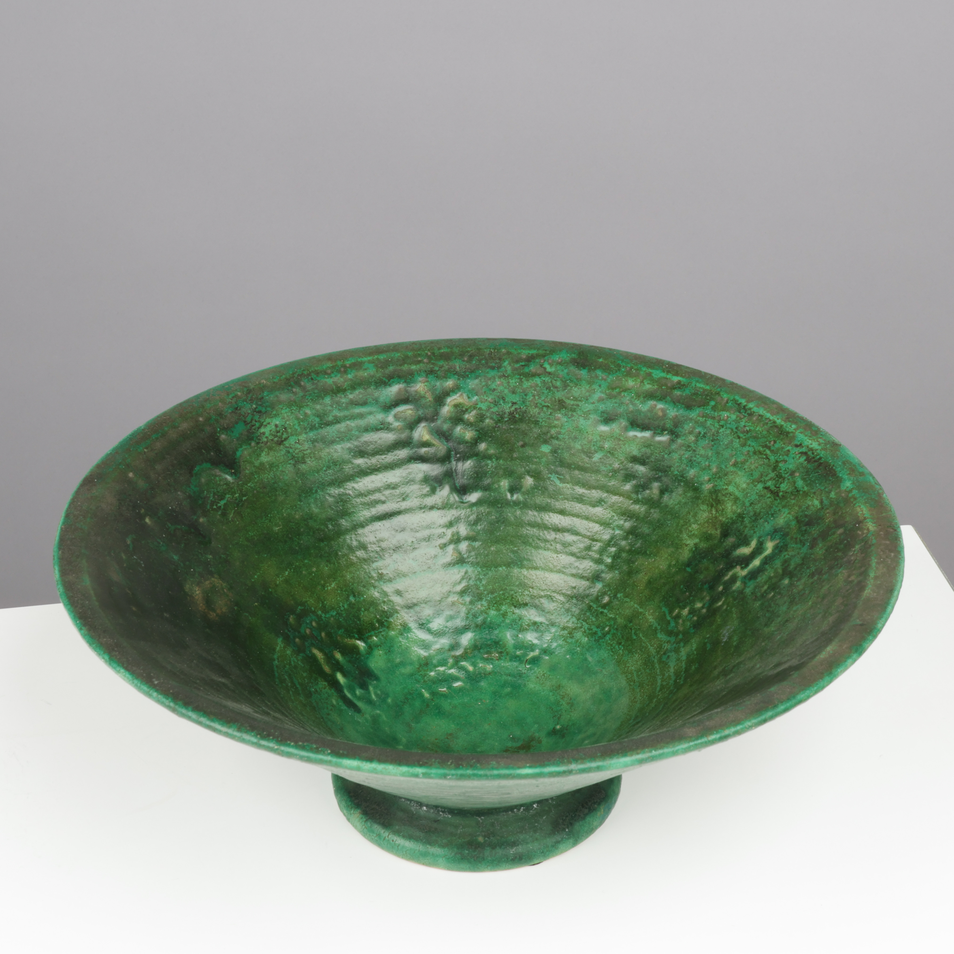 Images for 4797184. Circular bowl of green glazed ceramic, Schollert ...