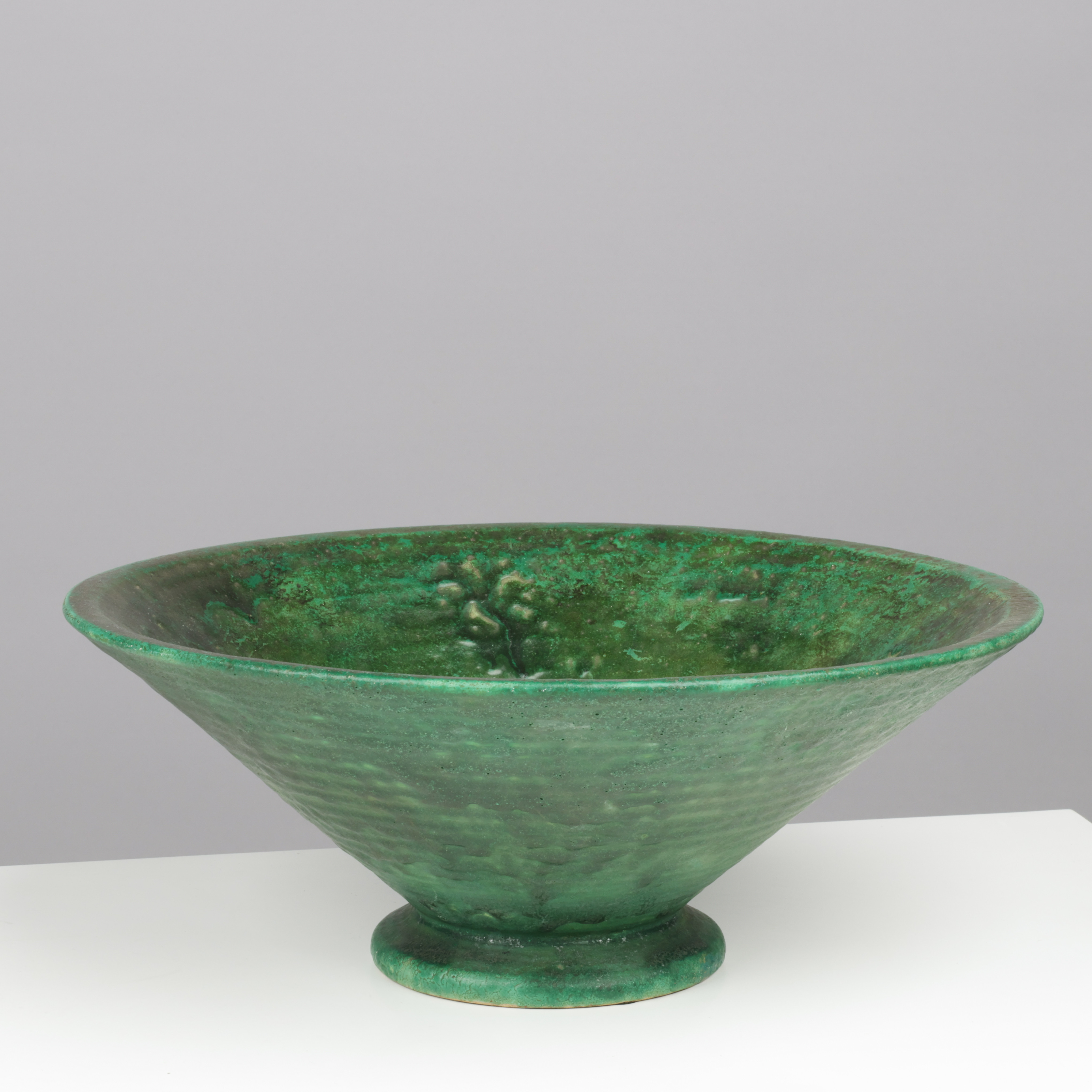 Images for 4797184. Circular bowl of green glazed ceramic, Schollert ...