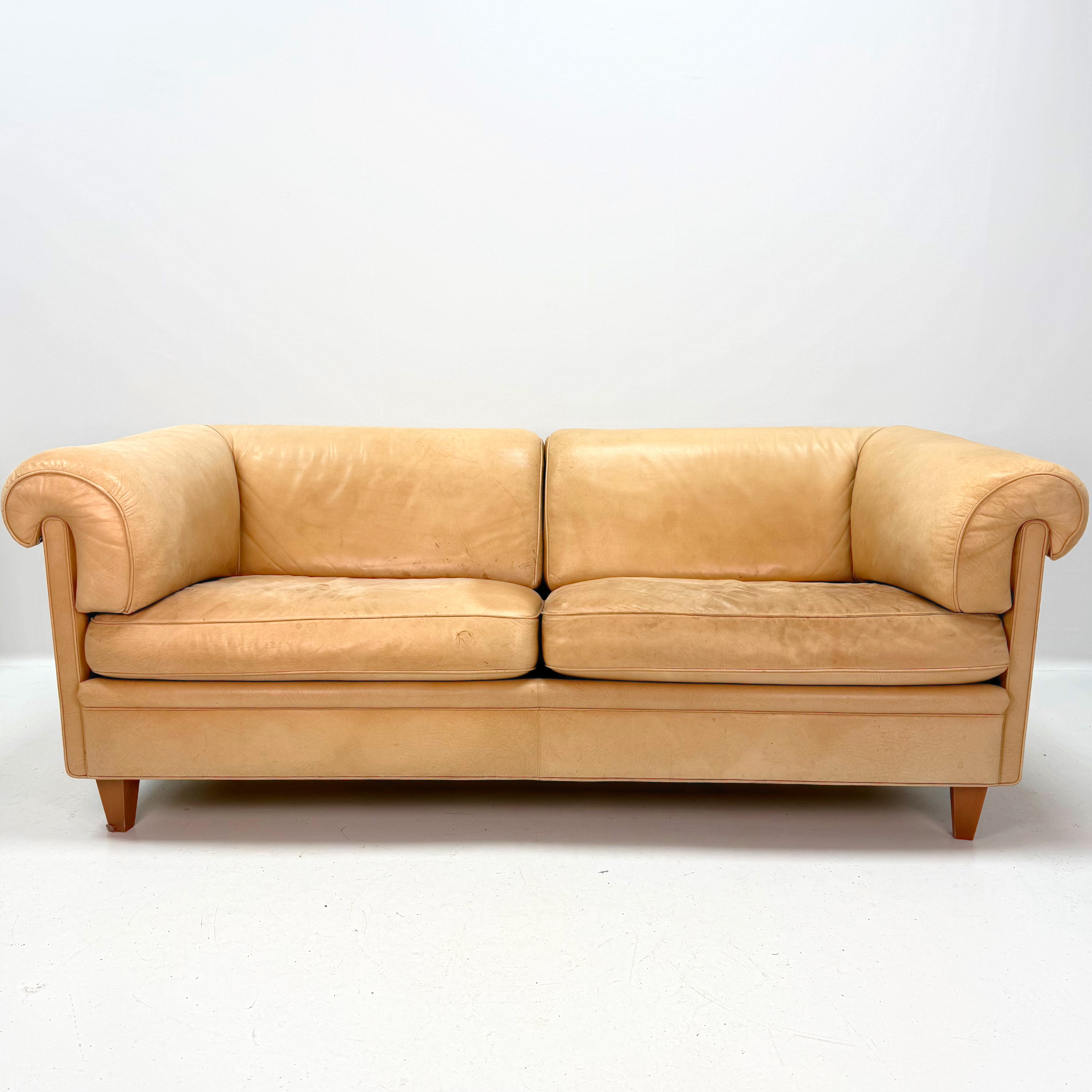 SOFFA DUX ETON, skinn 1970 tal.