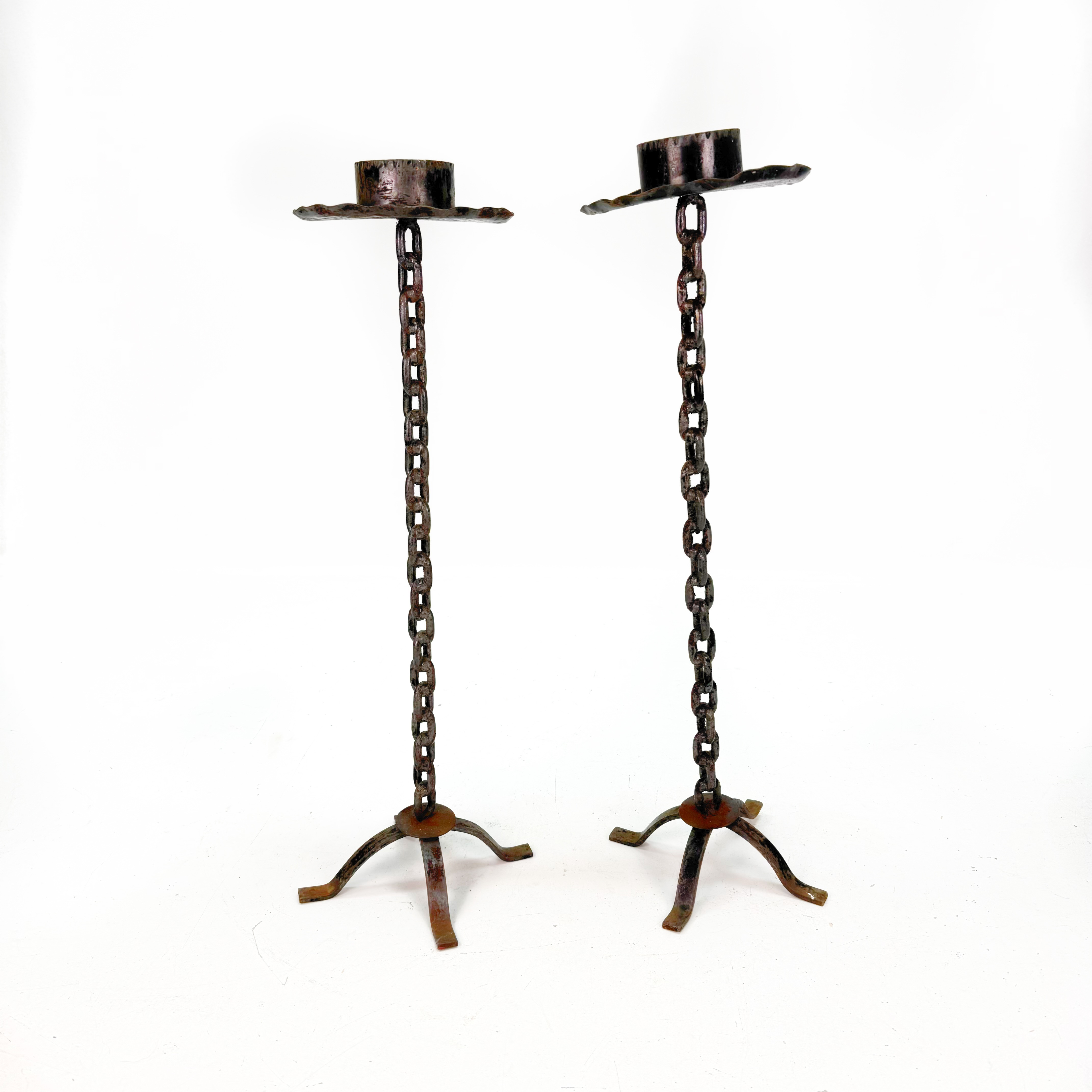 Marchallhållare 2 st, , smide 1900 talets första hälft.