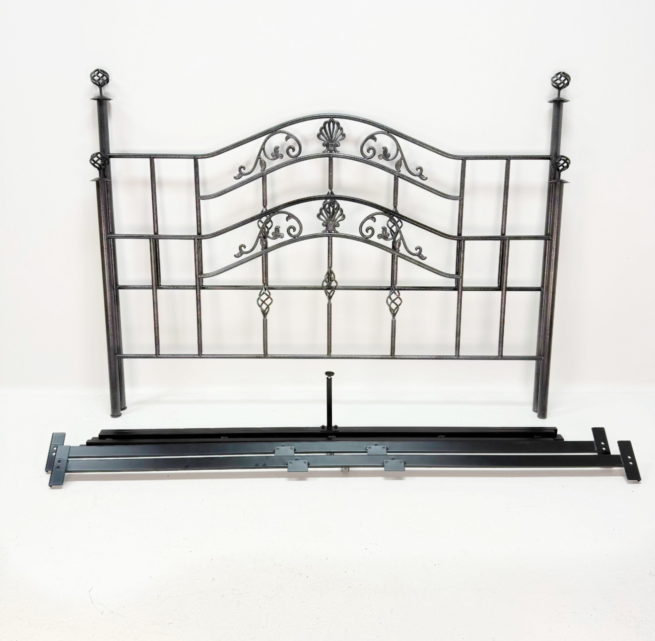 SÄNGRAM, metall, svart/grå.