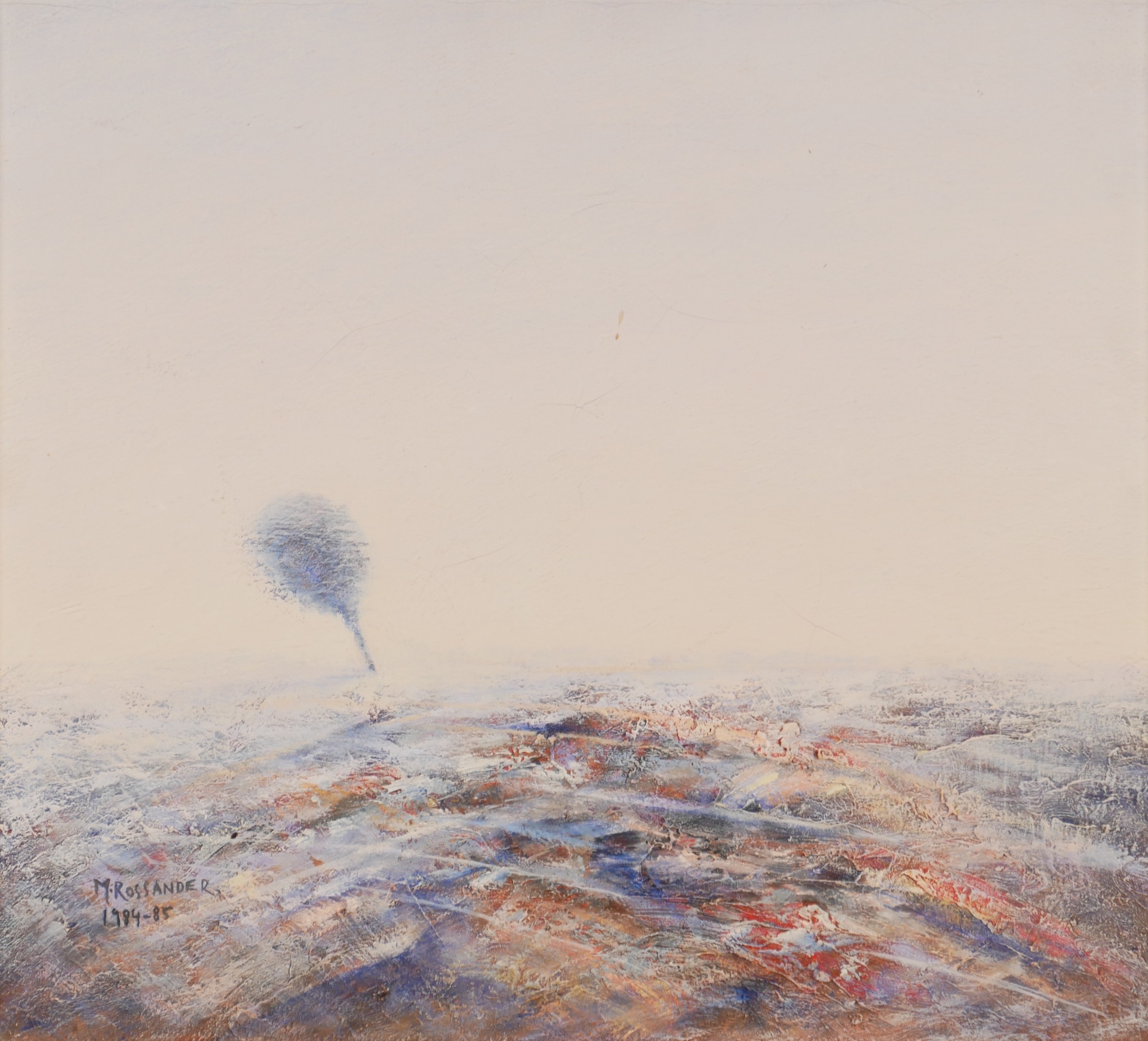 MÅNS ROSSANDER. Landskap Öland, olja på duk, signerad M. Rossander 1984-85.