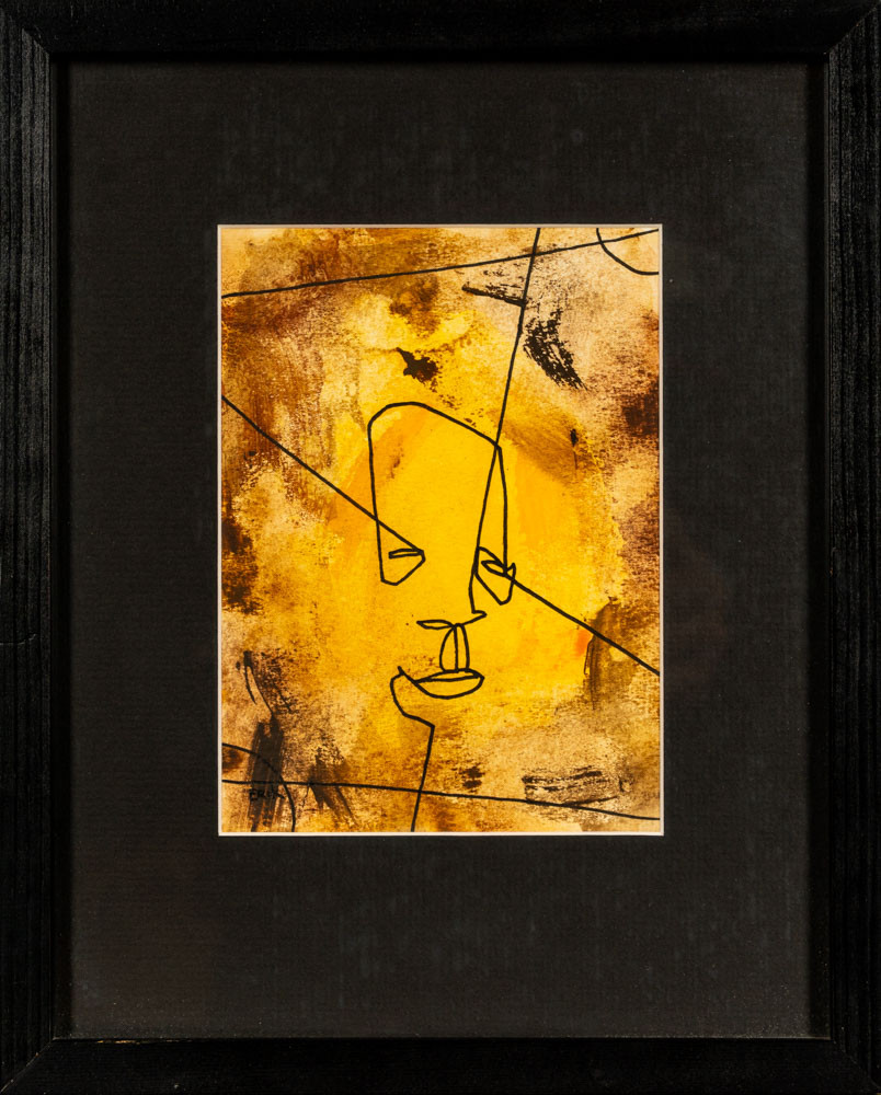 ERIK LINDSTRÖM. Blandteknik på papper, Figurmotiv, Signerad.