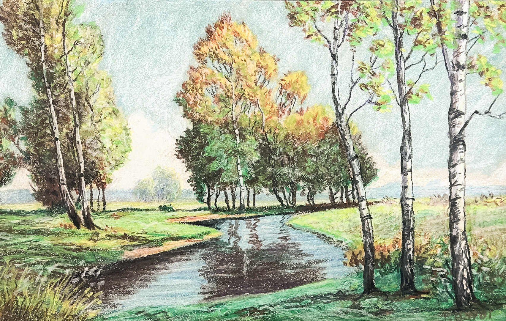 Oidentifierad konstnär, PASTELL, Signerad och Daterad 1901.