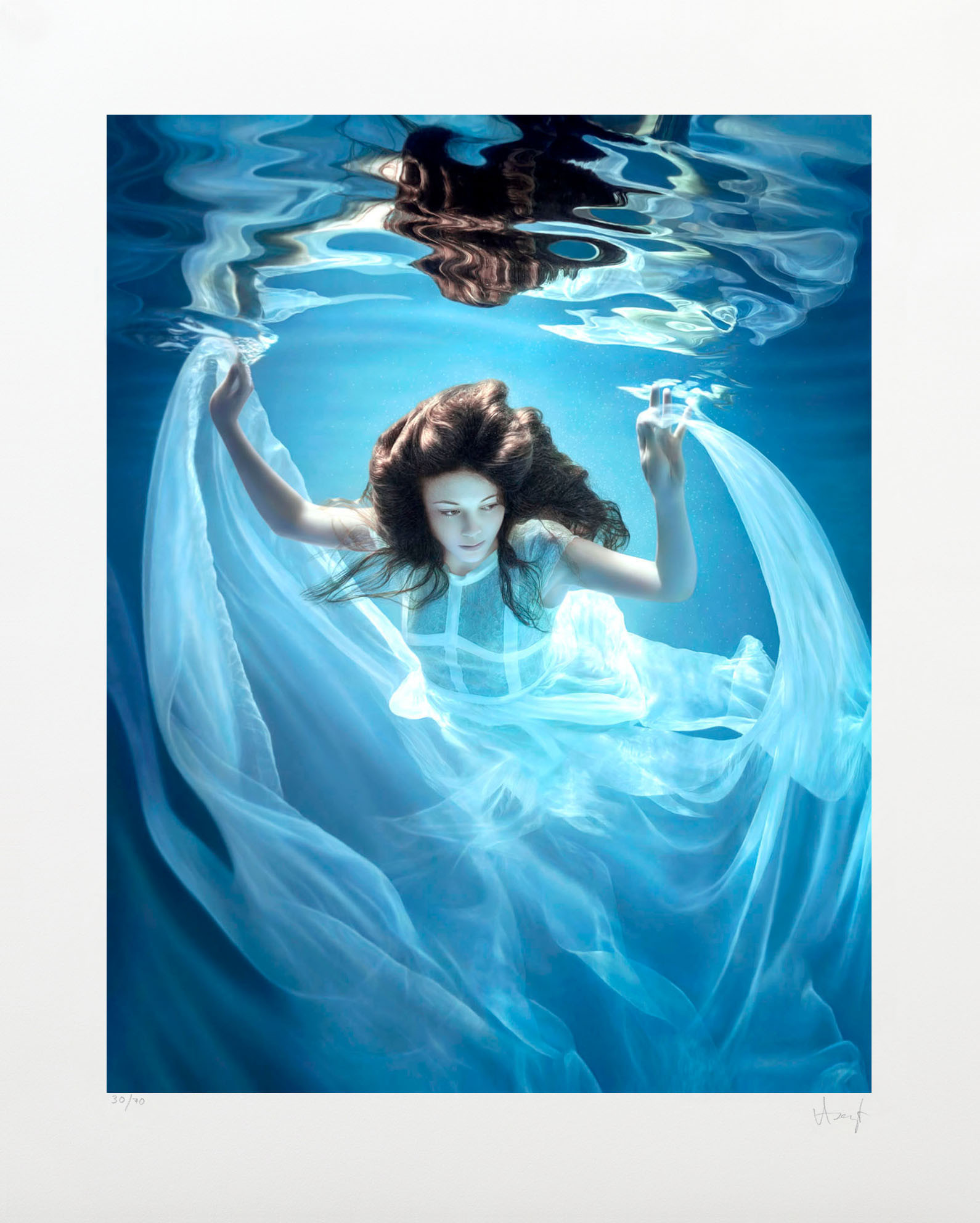 RALF ARZT (FÖDD 1963). "Underwater I", pigmentprint nr 30/70, signerad.