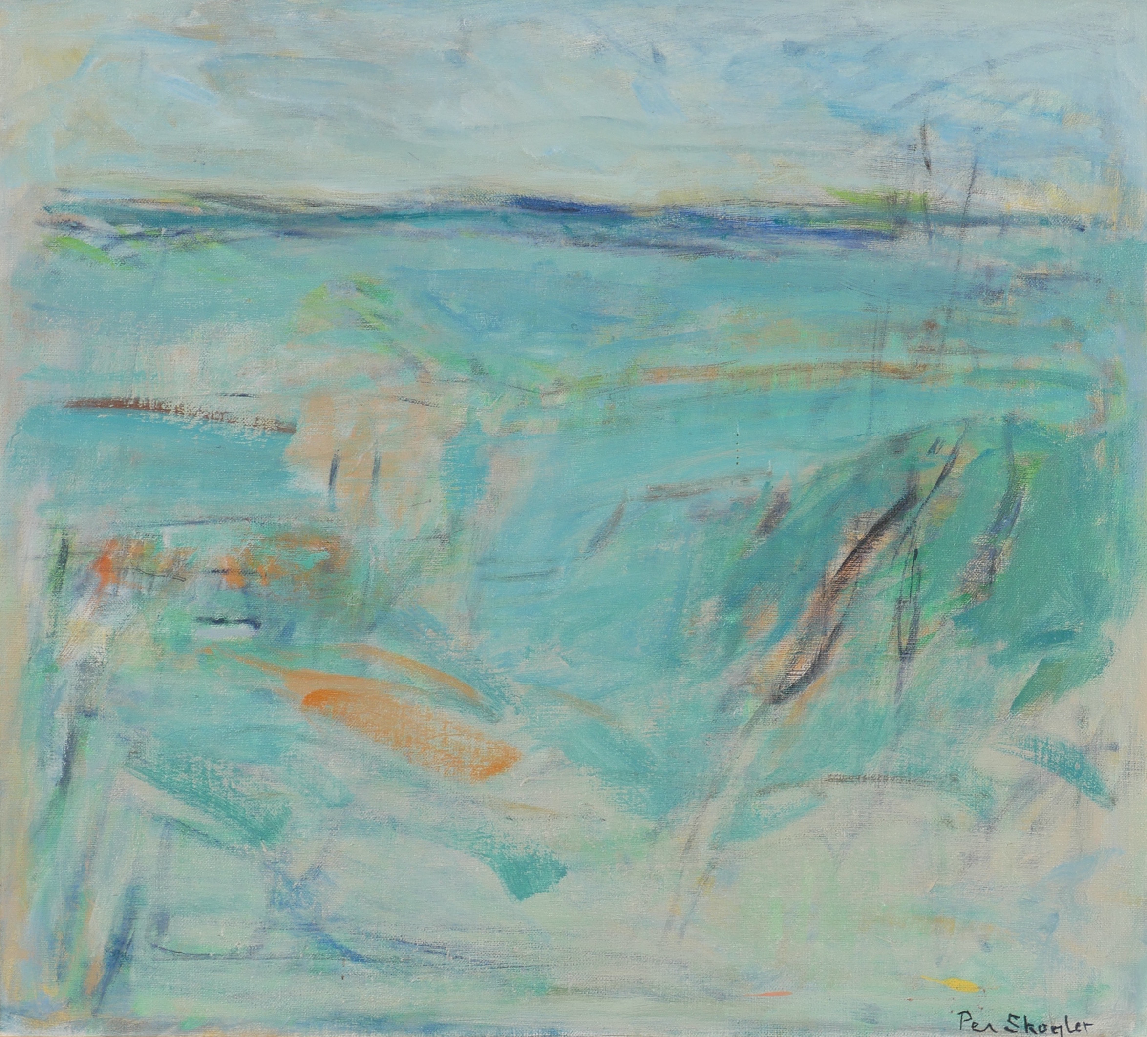 PER SKOGLER. "September", olja på duk, signerad Per Skogler.