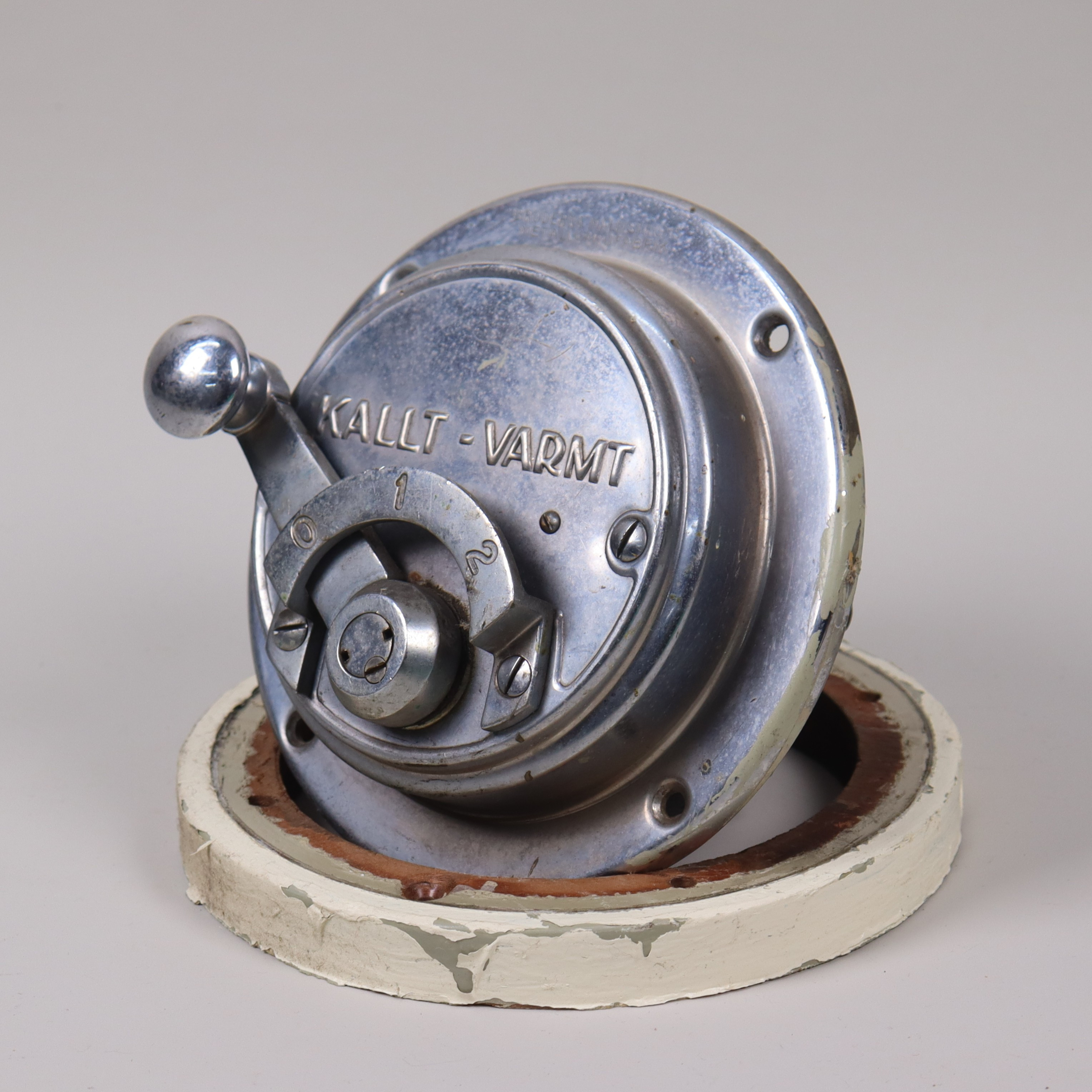 REGLAGE, termostat, från SJ tågvagn, Bröderna Malmströms Metallvarufabrik, 1930/40-tal.