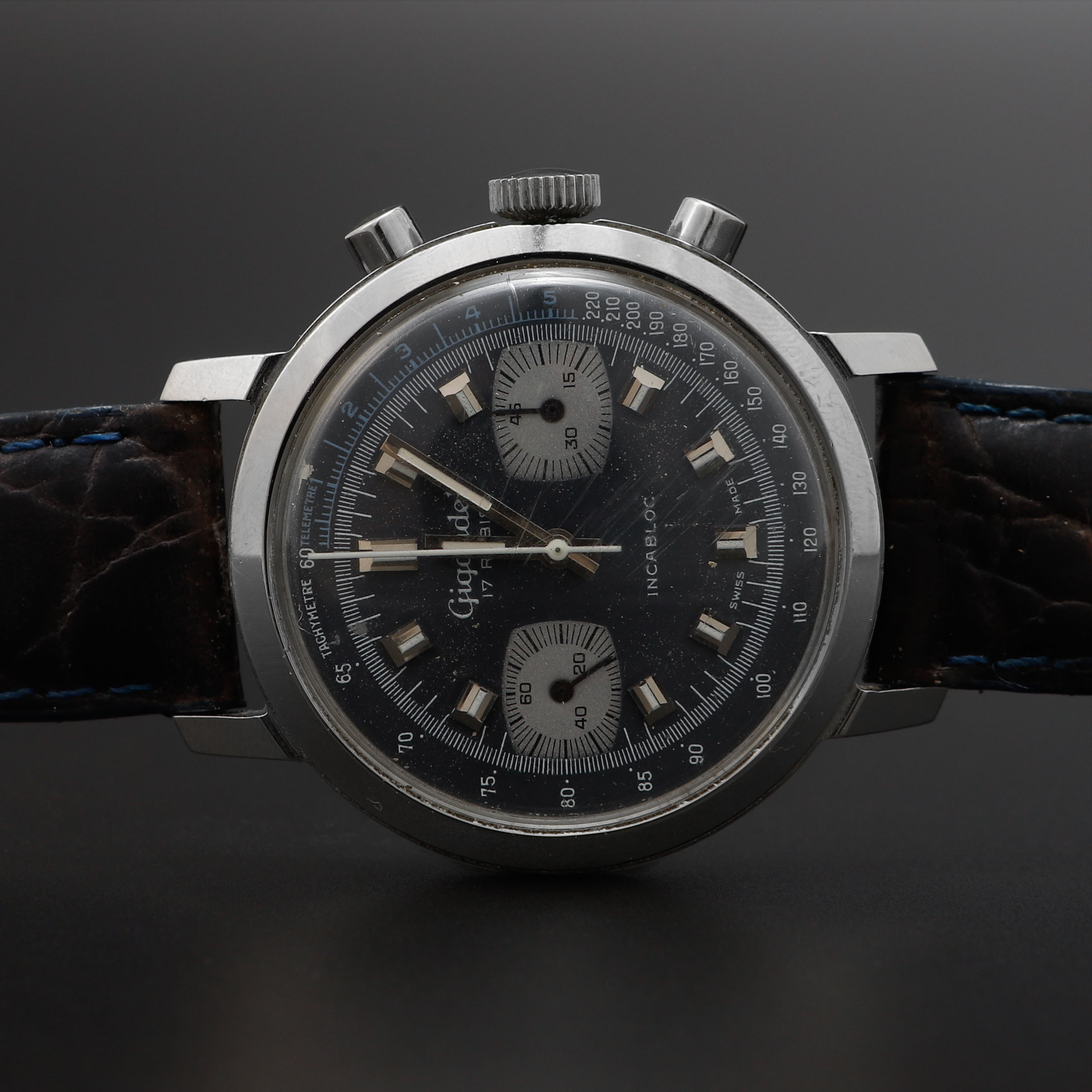 ARMBANDSUR, Gigandet, stål, manuell, 1970-tal.