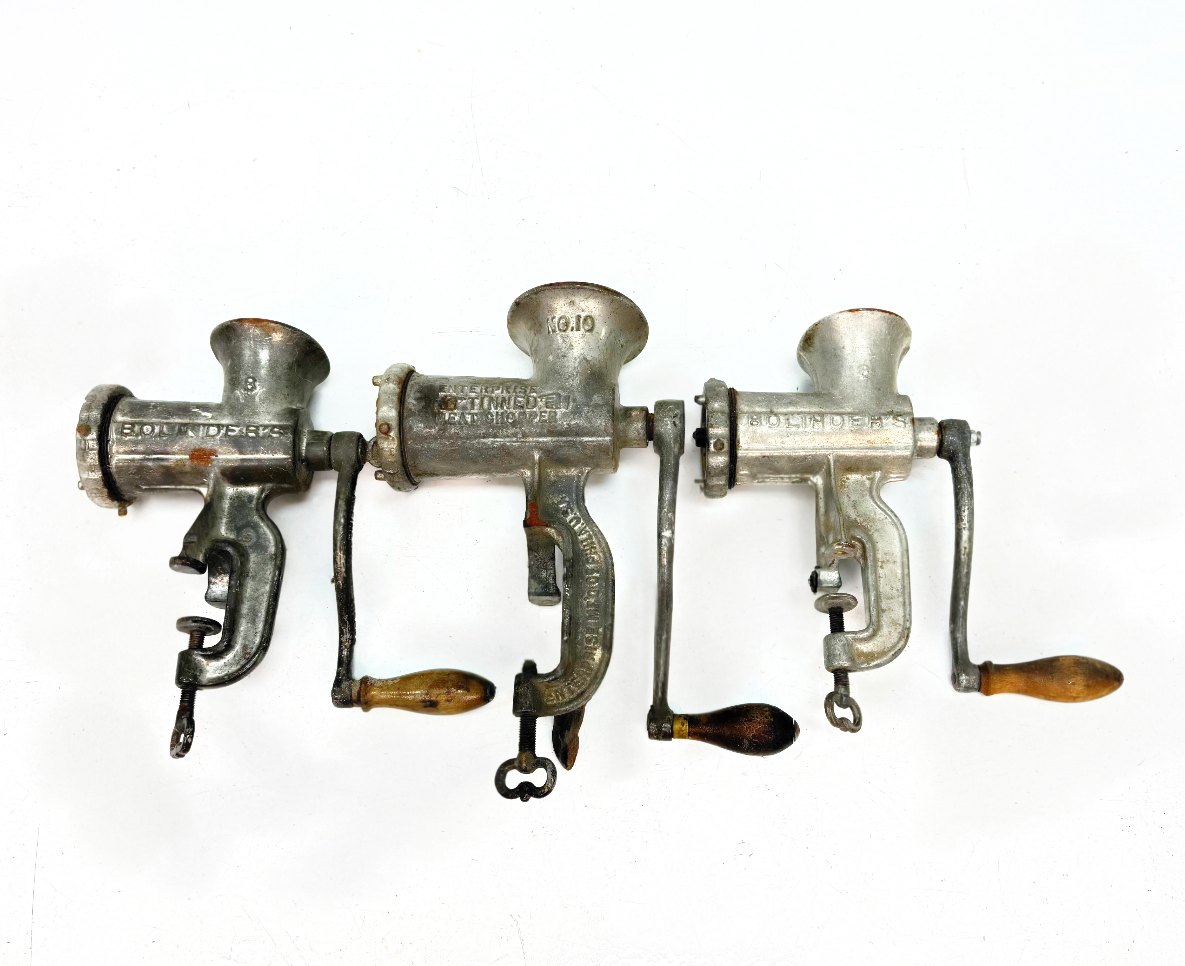 KÖTTKVARNAR, 3 st - Bolinders 2st nr 8 Enterprice 10.