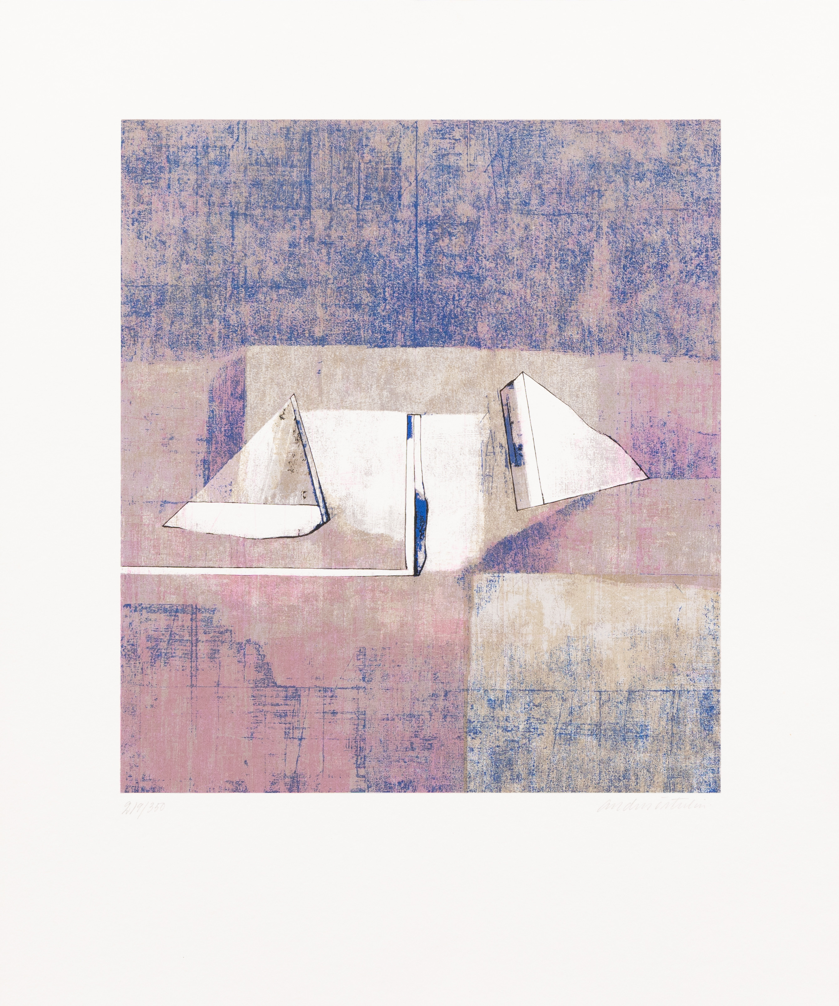 ANDERS ÖSTERLIN. Komposition, färglitografi, signerad och numrerad 219/350.