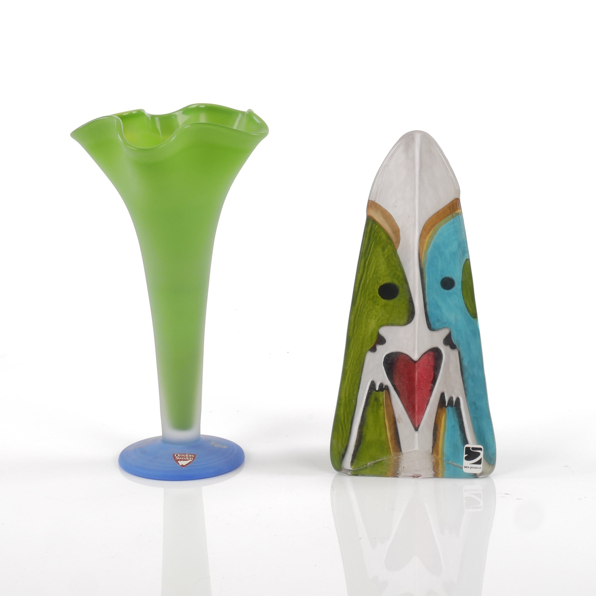 VAS OCH GLASBLOCK, Orrefors och SEA glasbruk.