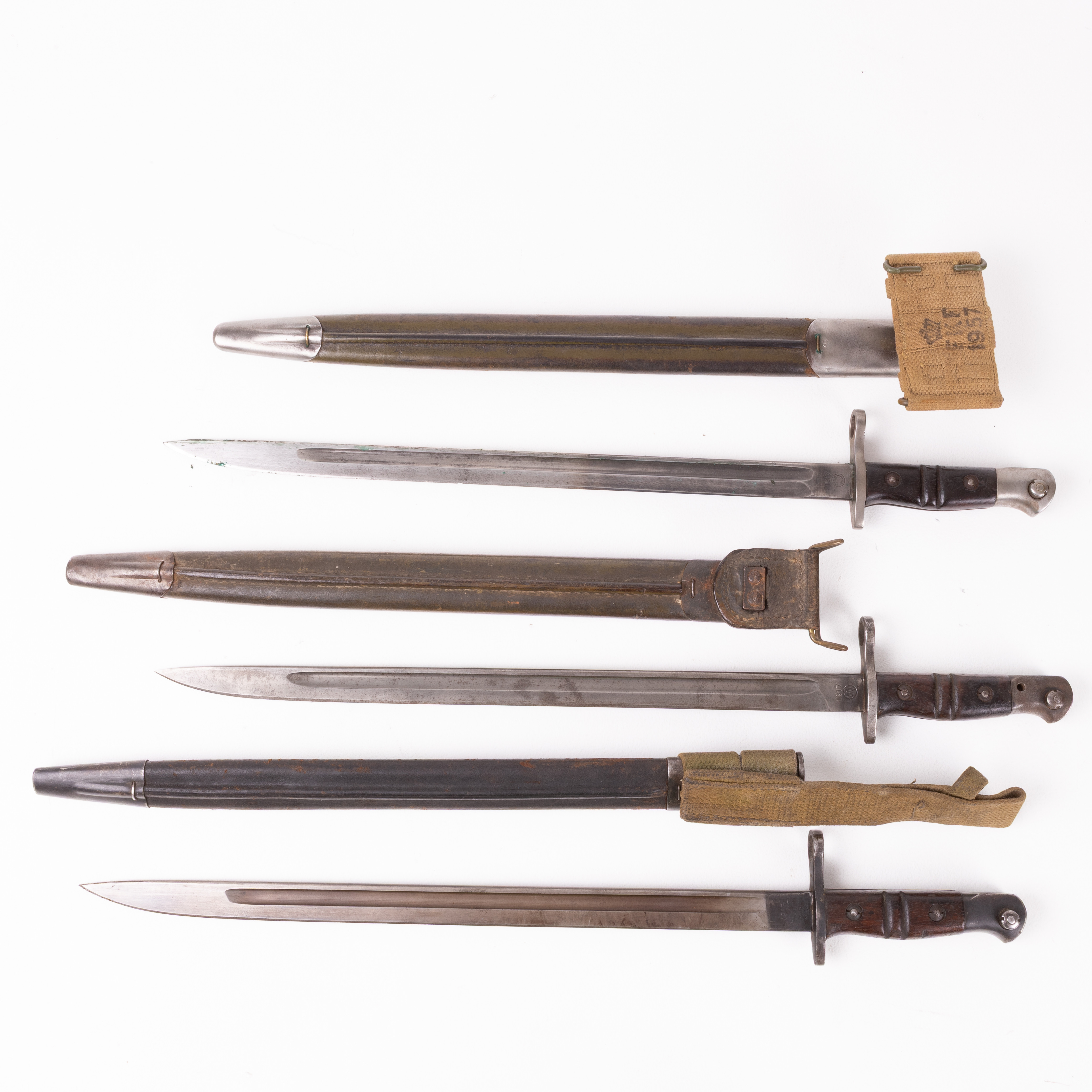 BAJONETTER, 3 st, M1917, USA/ENGLAND, 1900-tal.