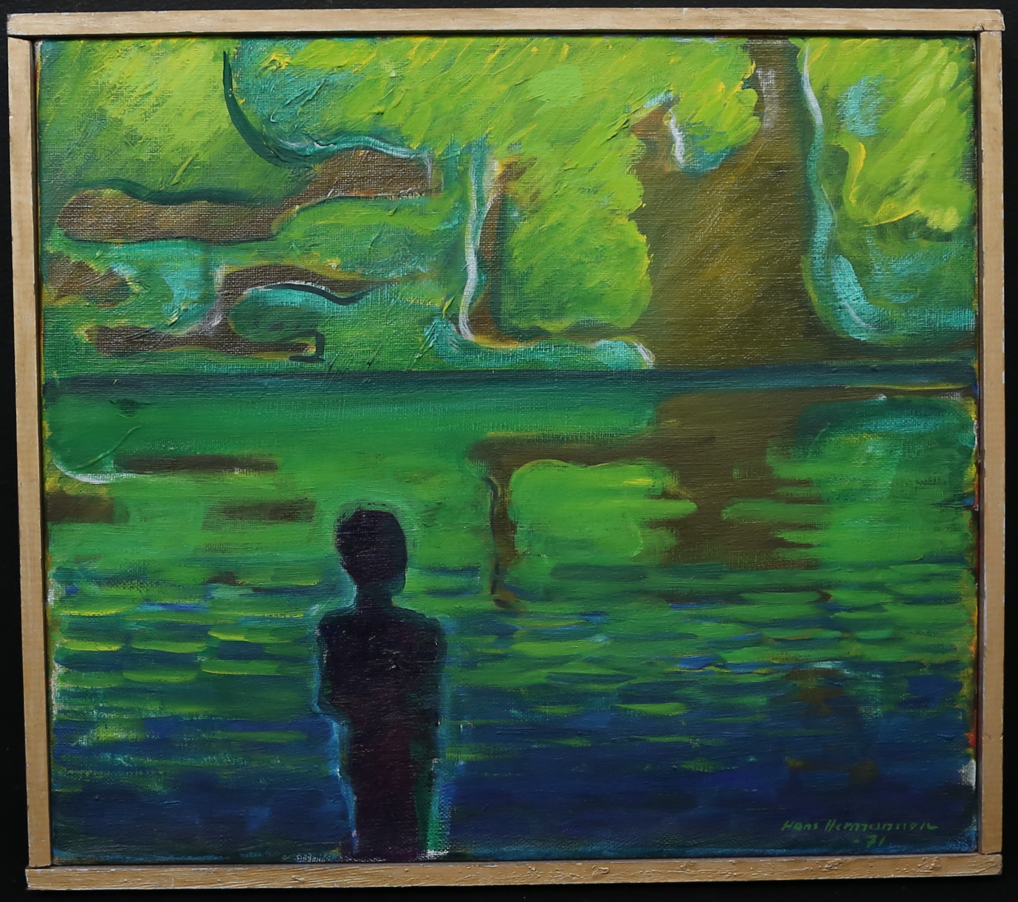 HANS HERMASSON. olja på duk, signerad samt daterad 71.