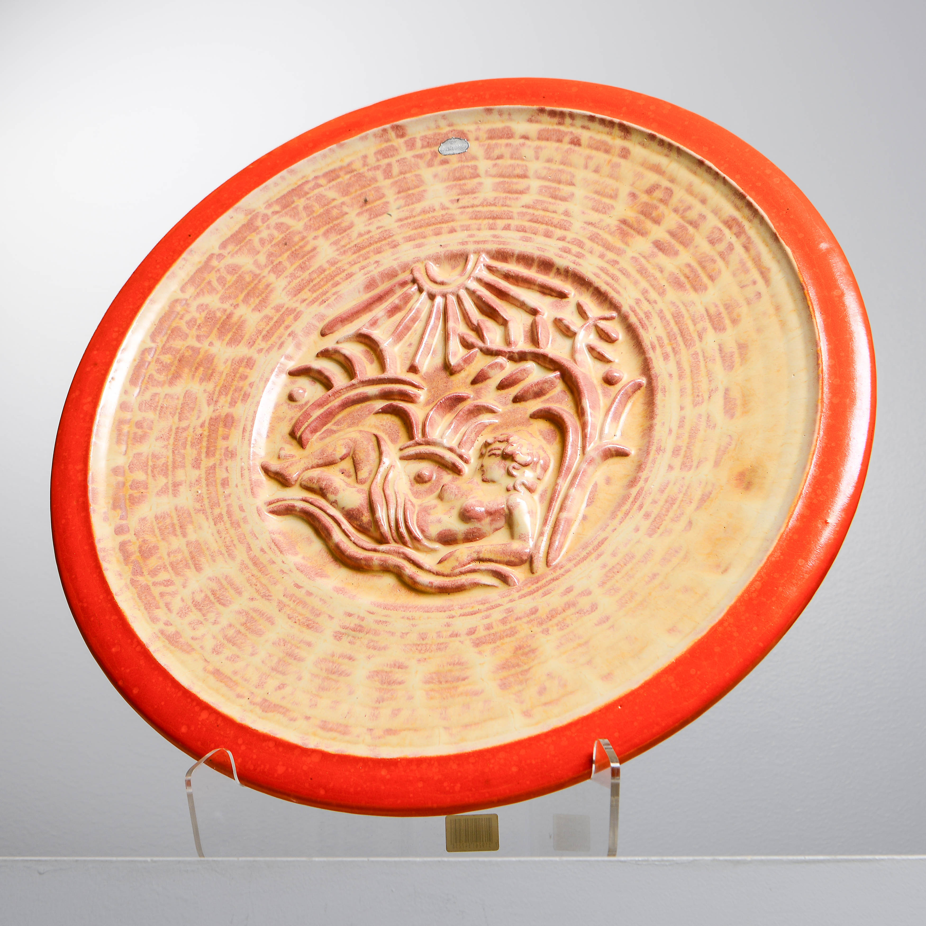 ANNA-LISA THOMSON. Väggfat, modell nr 3119, Upsala-Ekeby, 1935-38.