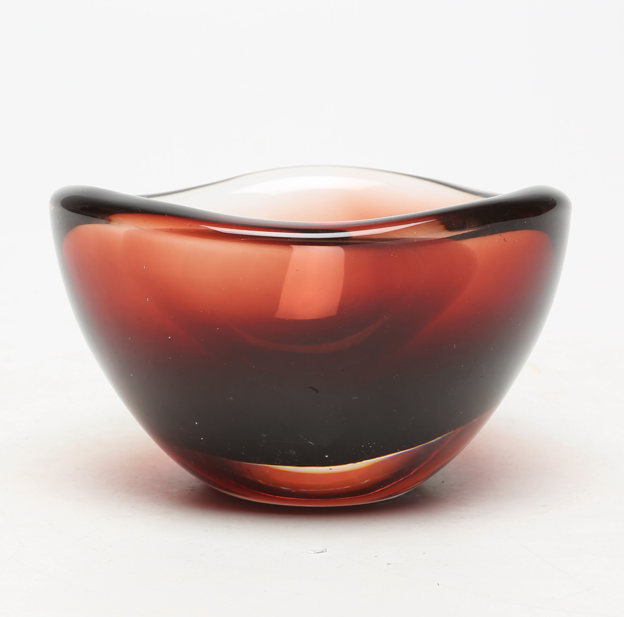 SVEN PALMQVIST. SKÅL, glas, Orrefors, signerad.