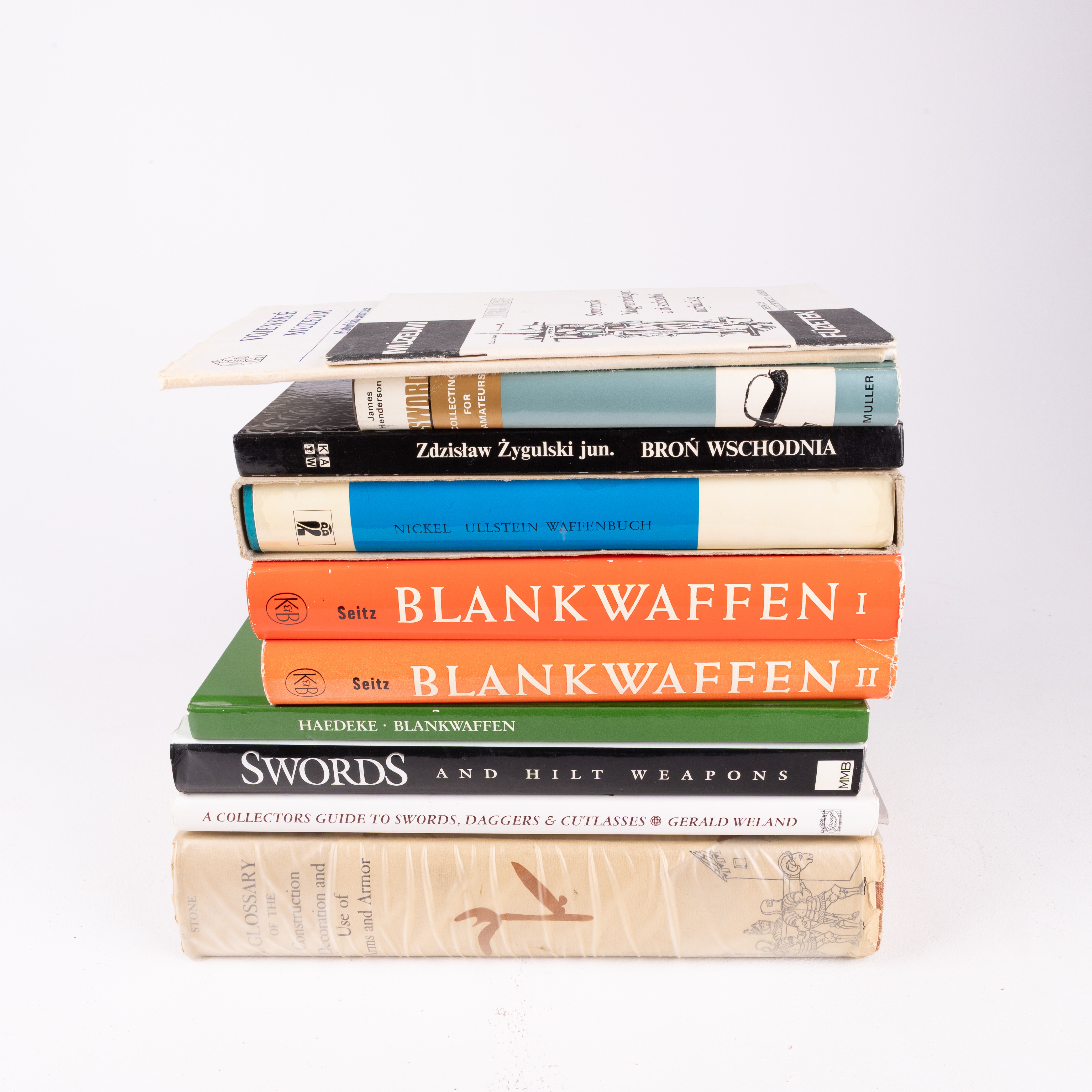 BOKPARTI, om blankvapen, tyska/engelska mfl.