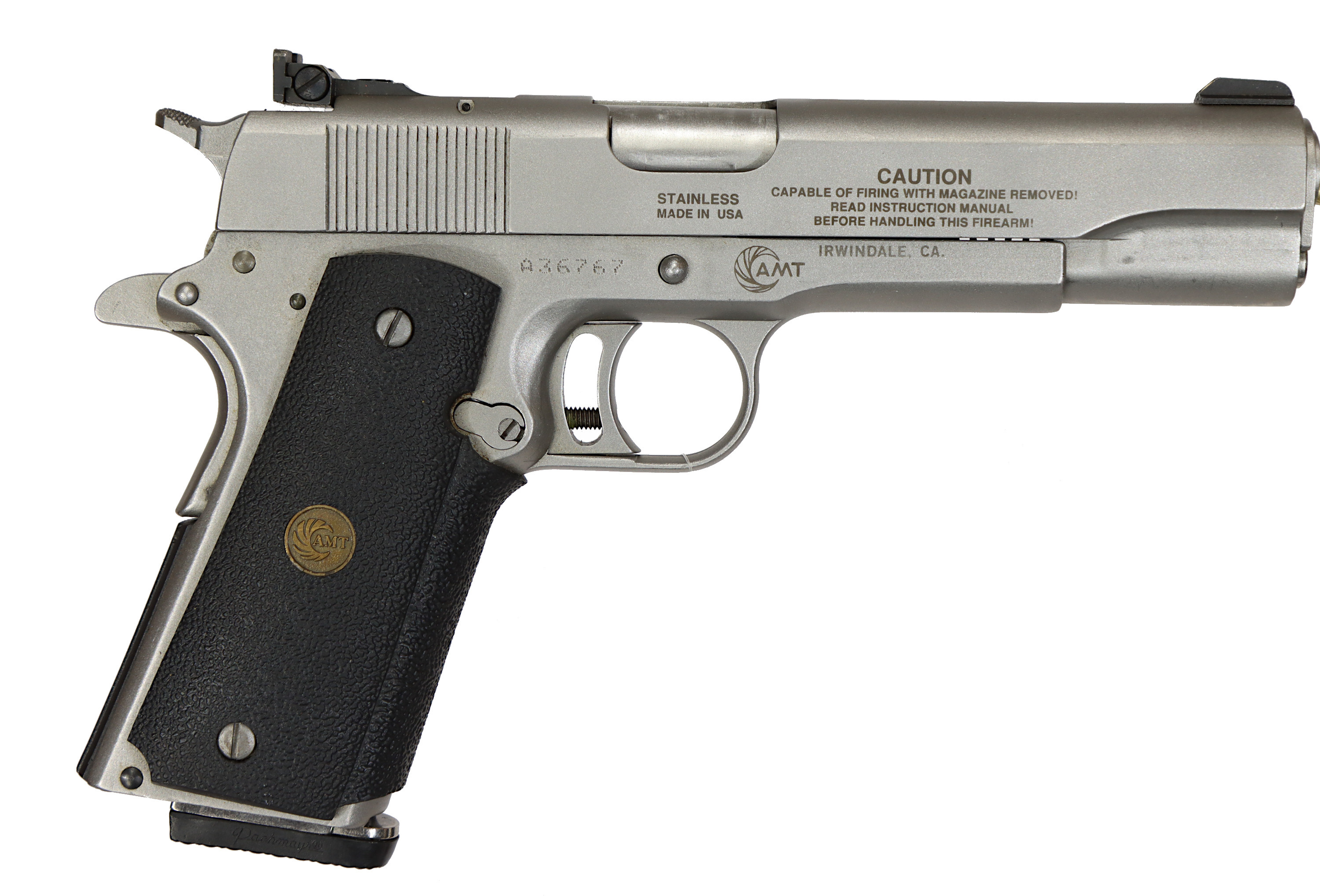 PISTOL, fabrikat AMT, modell Hardballer II , kaliber .45 ACP, tillv.nr A36767.