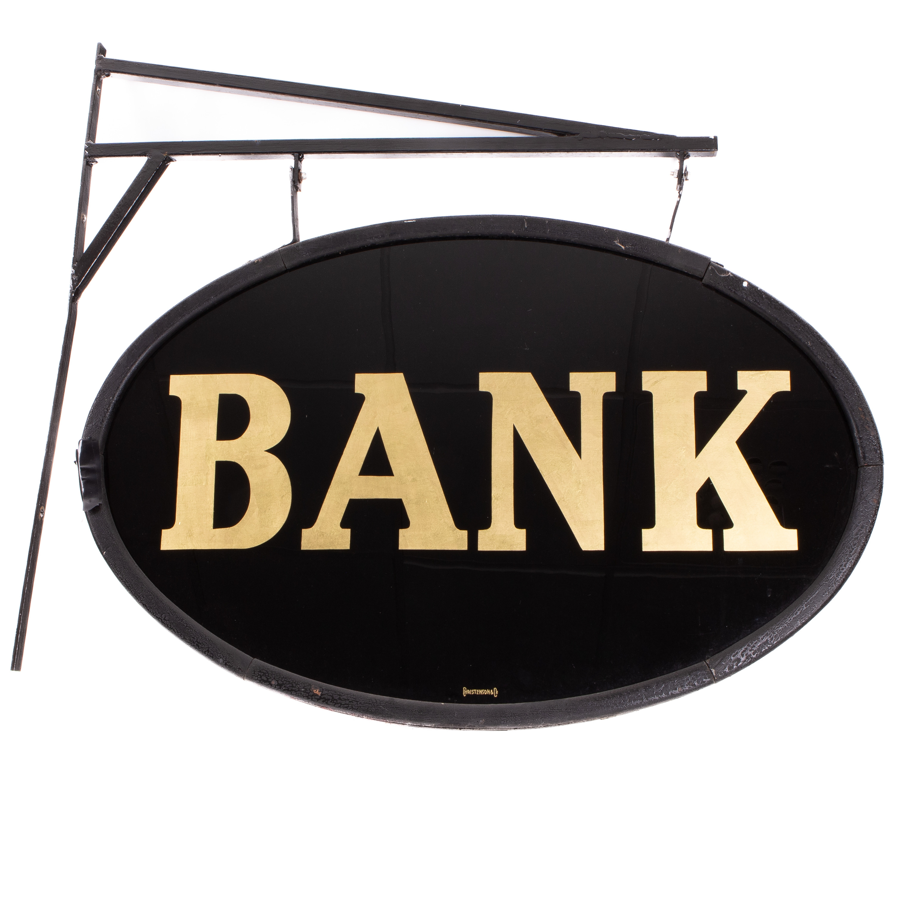 VÄGGSKYLT, BANK, Sverige, tidigt 1900-tal.