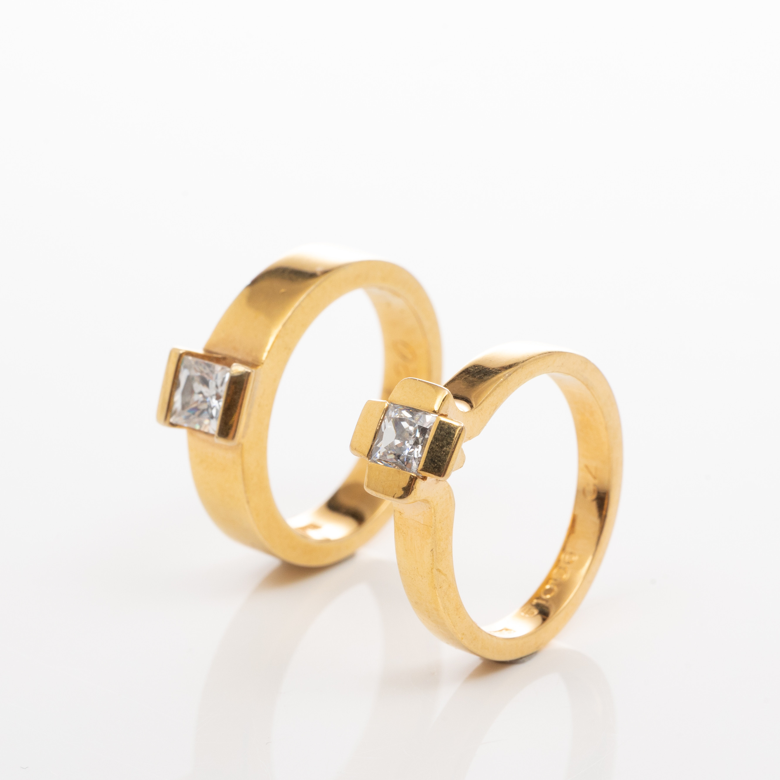 RING, Förgyllt sterlingsilver, Cubic zirkoner.