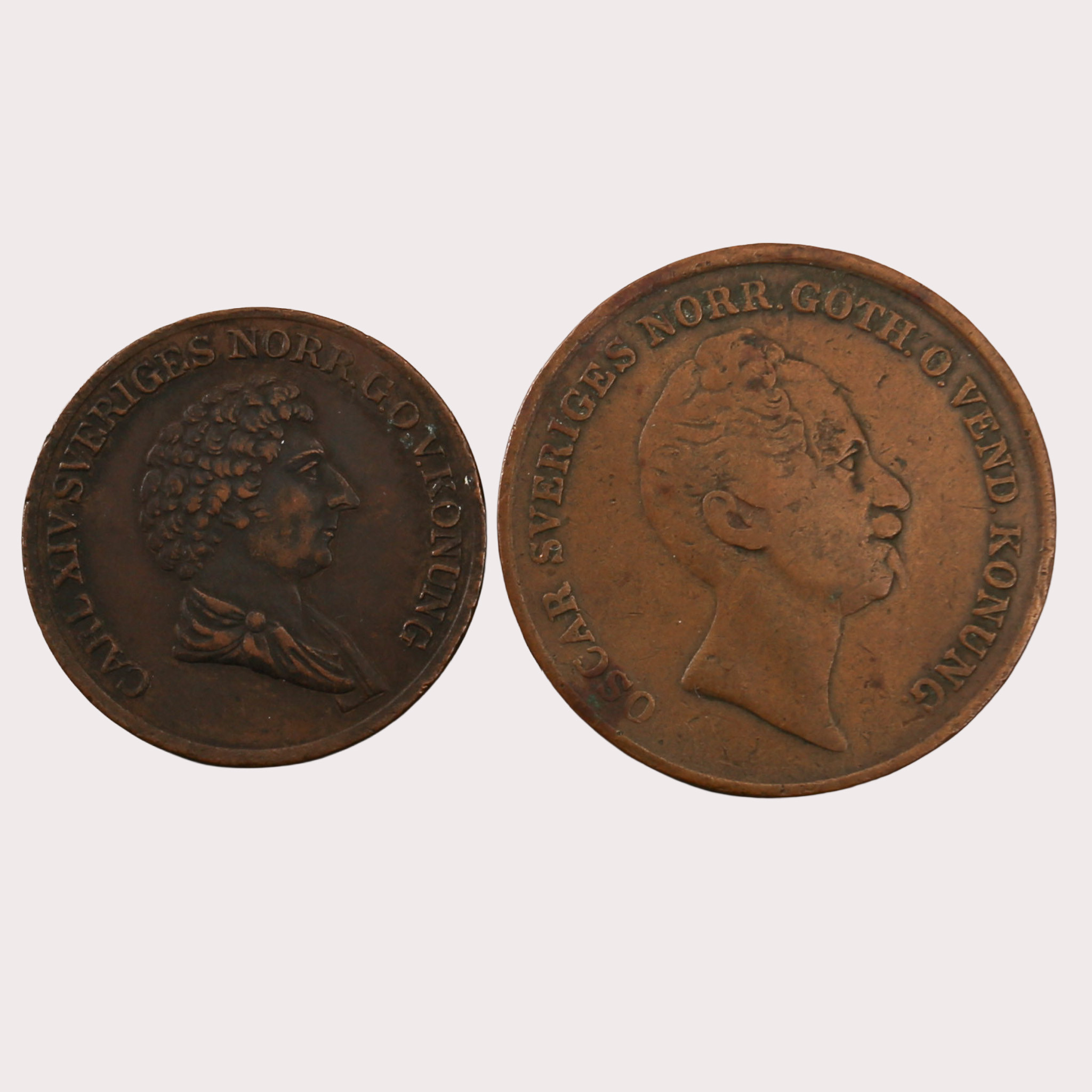 MYNT, koppar, skilling banco, Sverige, 1800-tal.