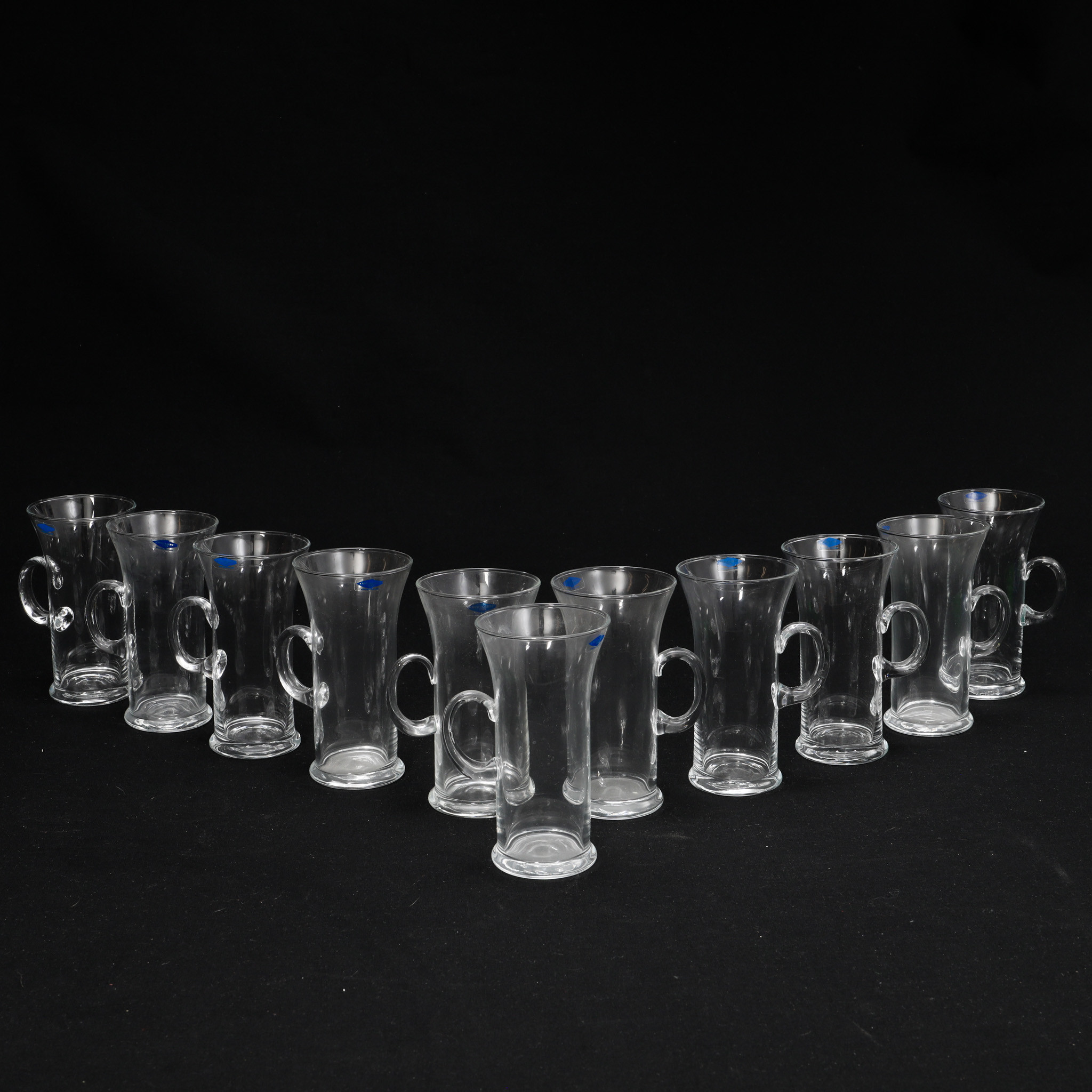 HEIKKI ORVOLA. Irish Coffeeglas,12 st, Nuutajärvi, etikettmärkta.