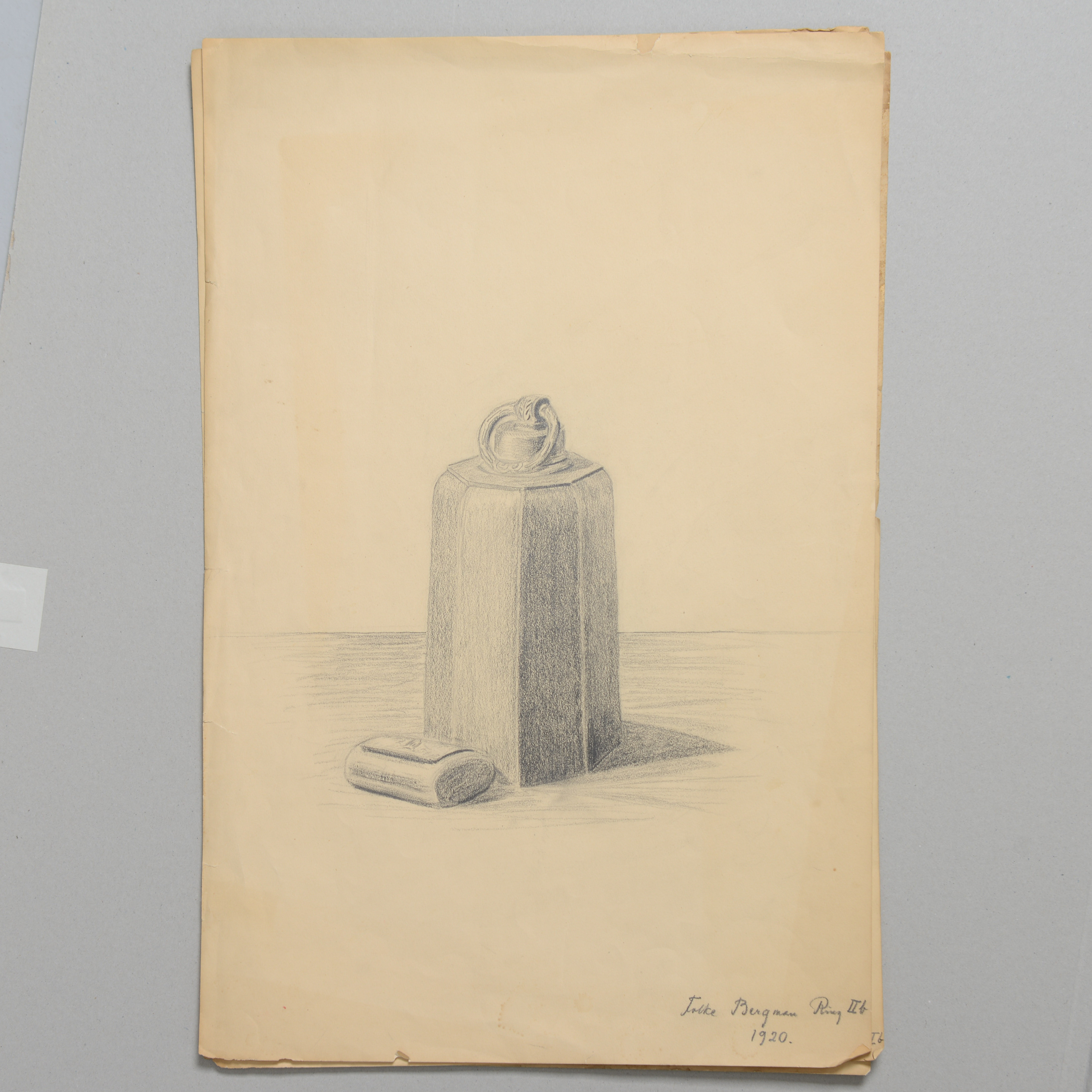 FOLKE BERGMAN. Skisser, 3 st, signerade, 1920-tal.