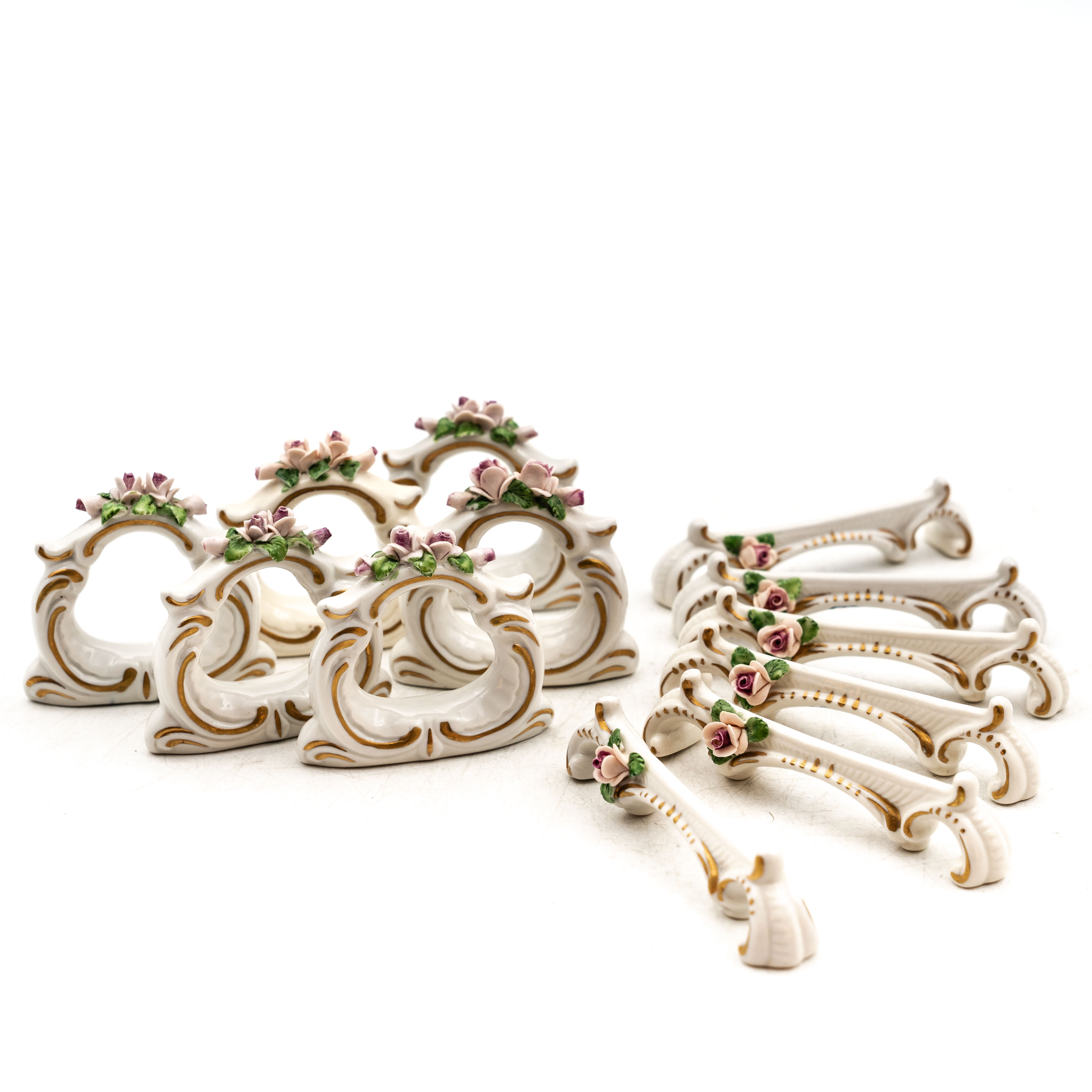 VON SCHIERHOLZ. Servettringar/Knivstöd, Tyskland, 12 Delar.