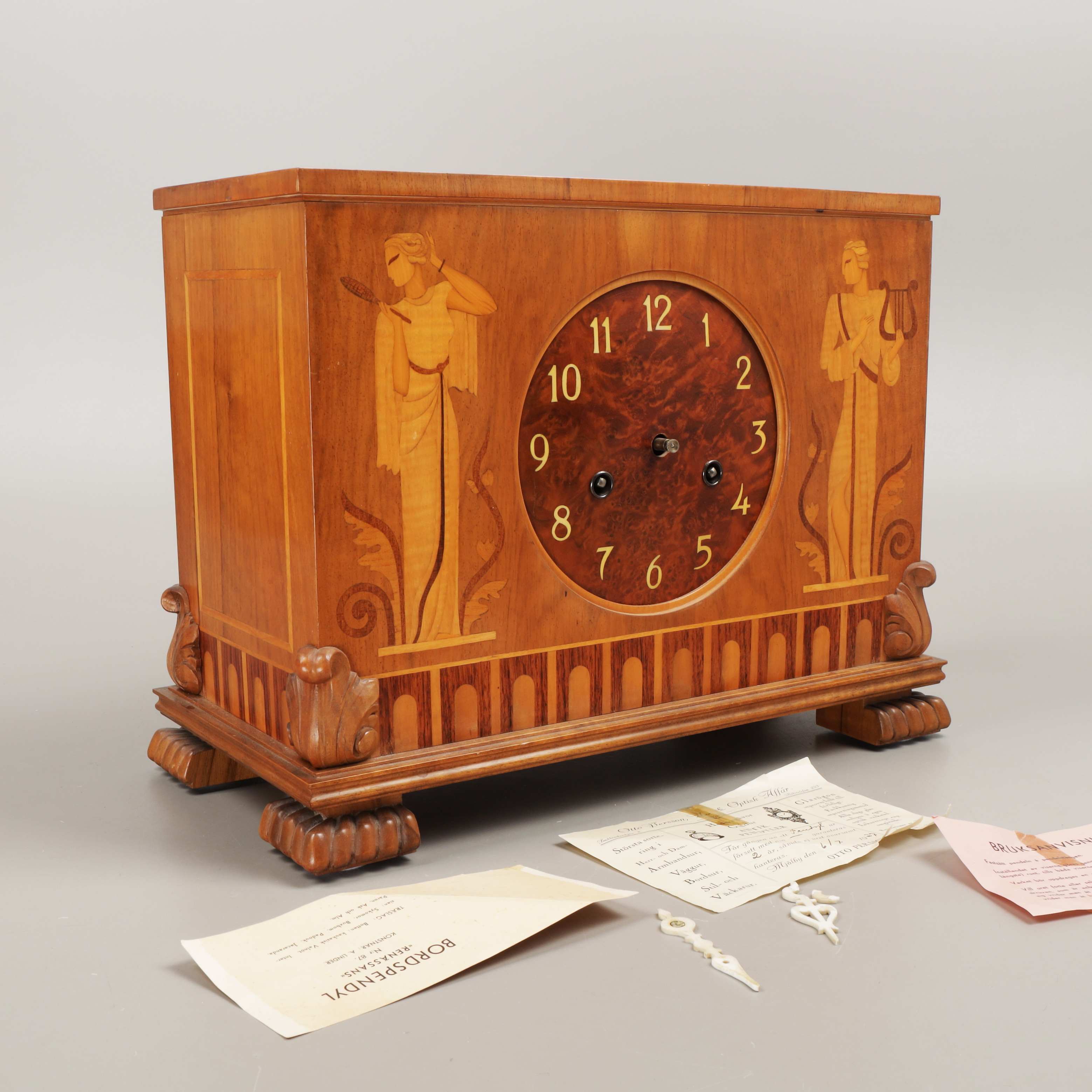 BORDSPENDYL, "Renässans", A. Linder, art deco, 1937.