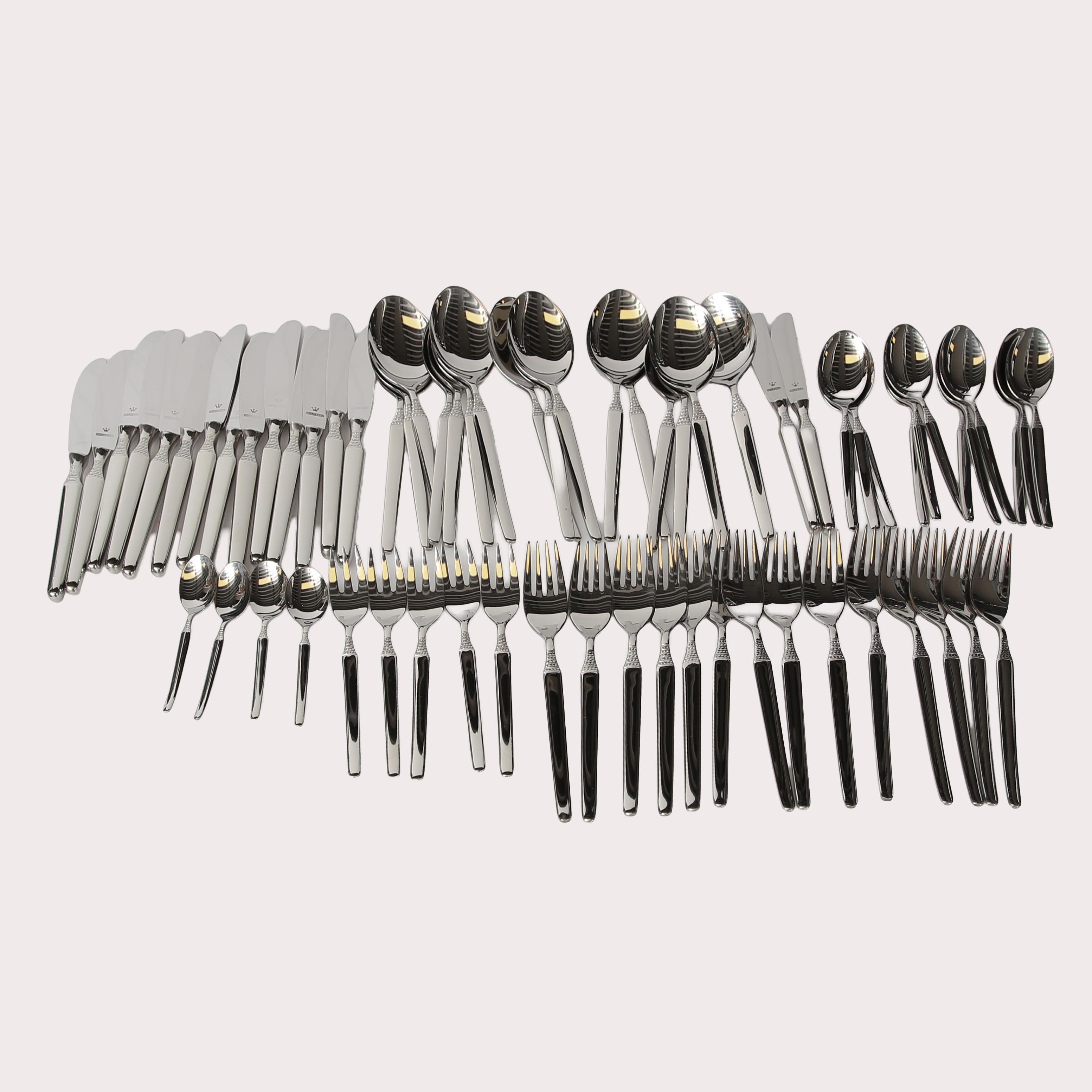 BESTICKUPPSÄTTNING, "Mexico", nysilver, Wilkens ca 64 delar.