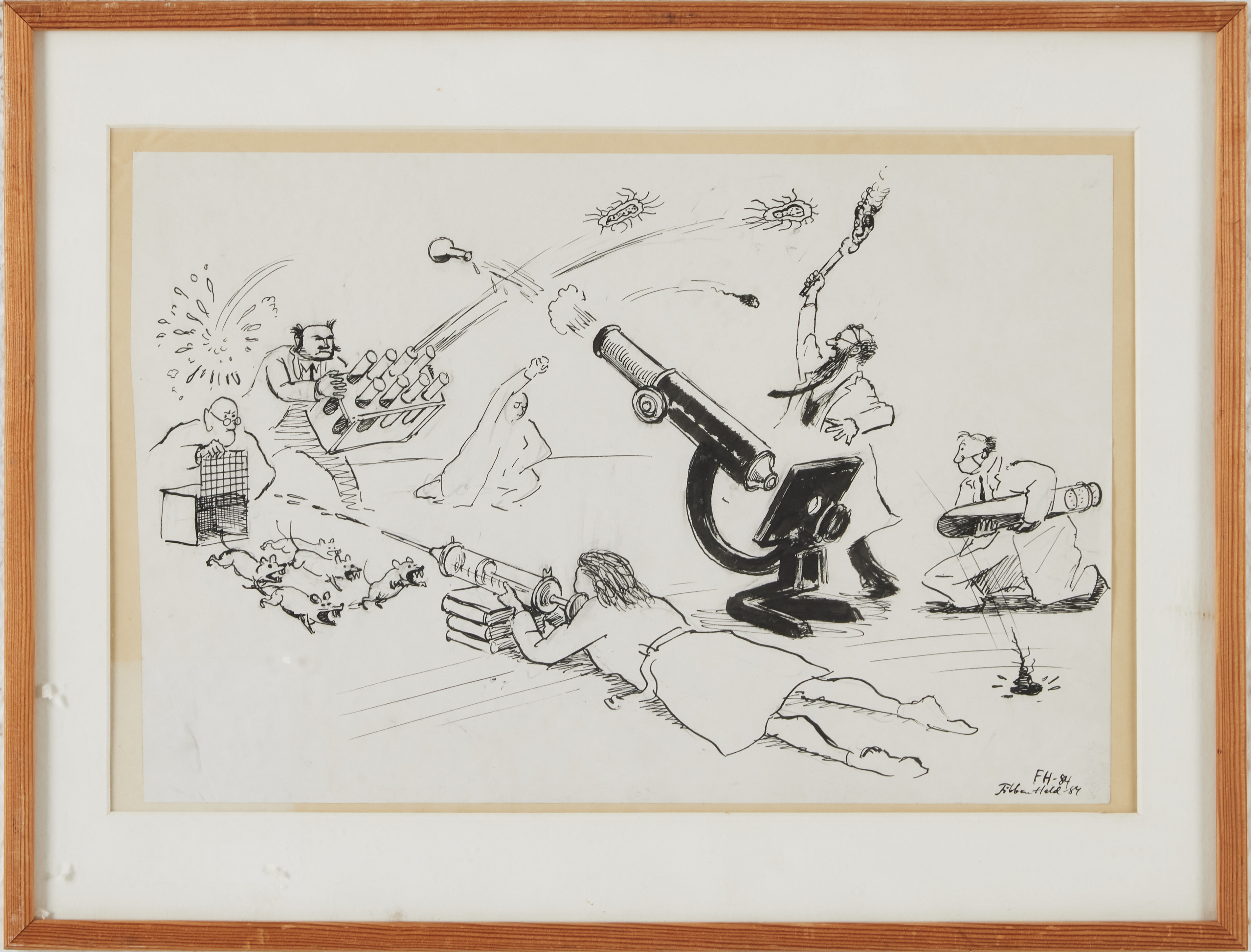 NIELS-CHRISTIAN HALD. "Om beteenden" originalteckning till text av Kajenn, Svenska Dagbladet 18 maj 1984.