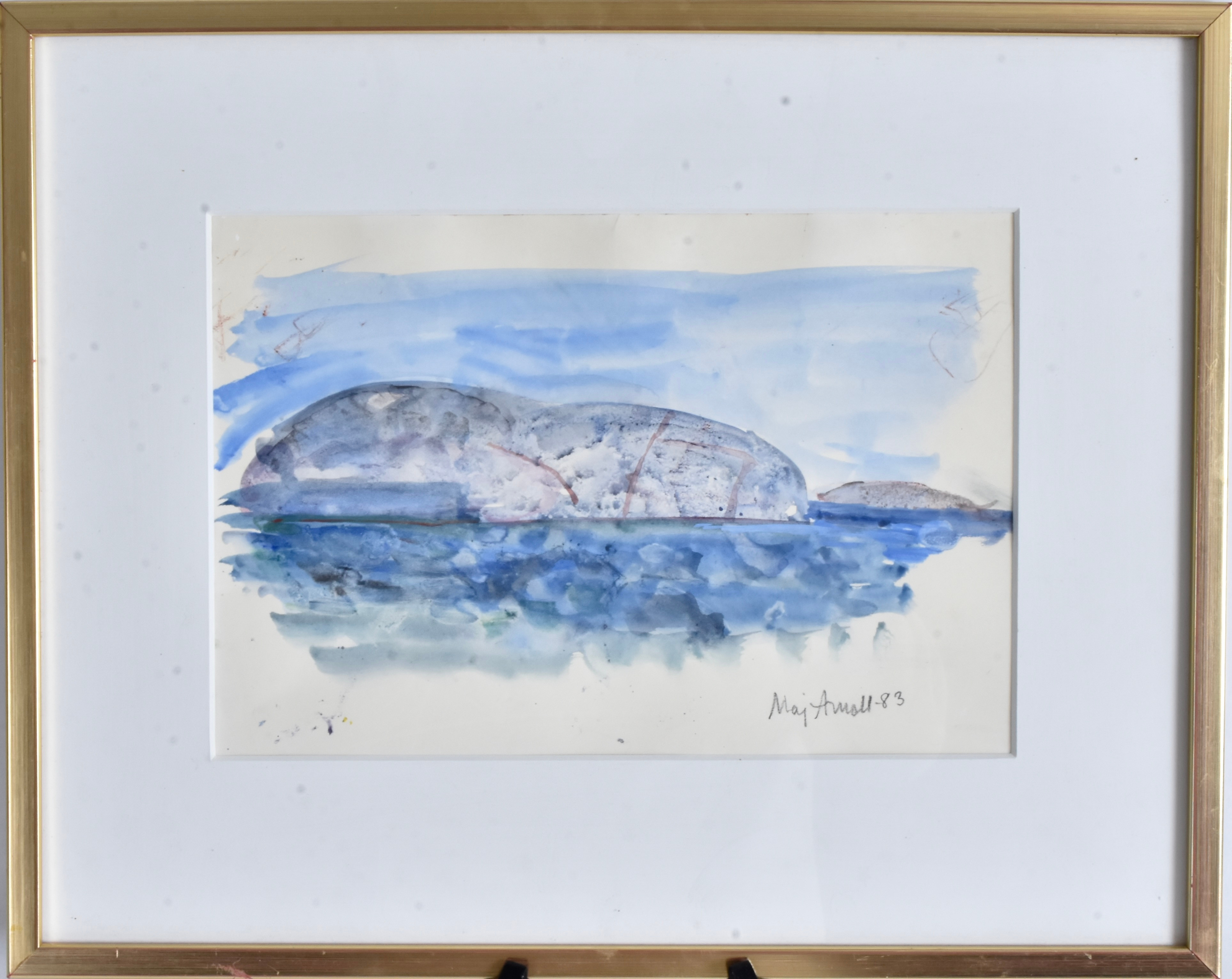 MAJ ARNELL. Akvarell.
