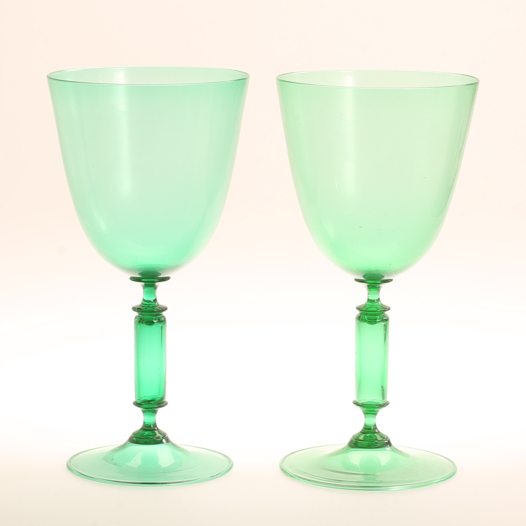 POKALGLAS, ett par, 1900-tal.