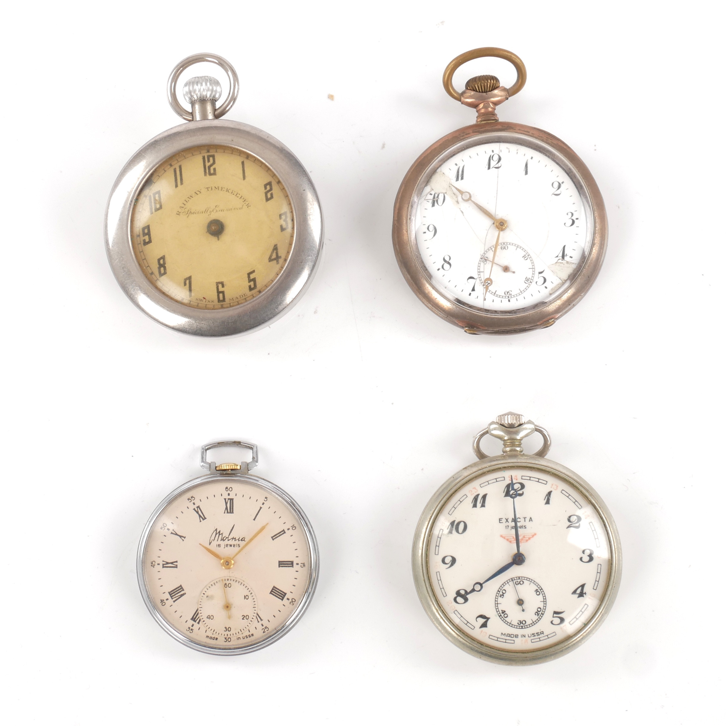 FICKUR, 4 st, bla silverboett, 18/1900-tal.